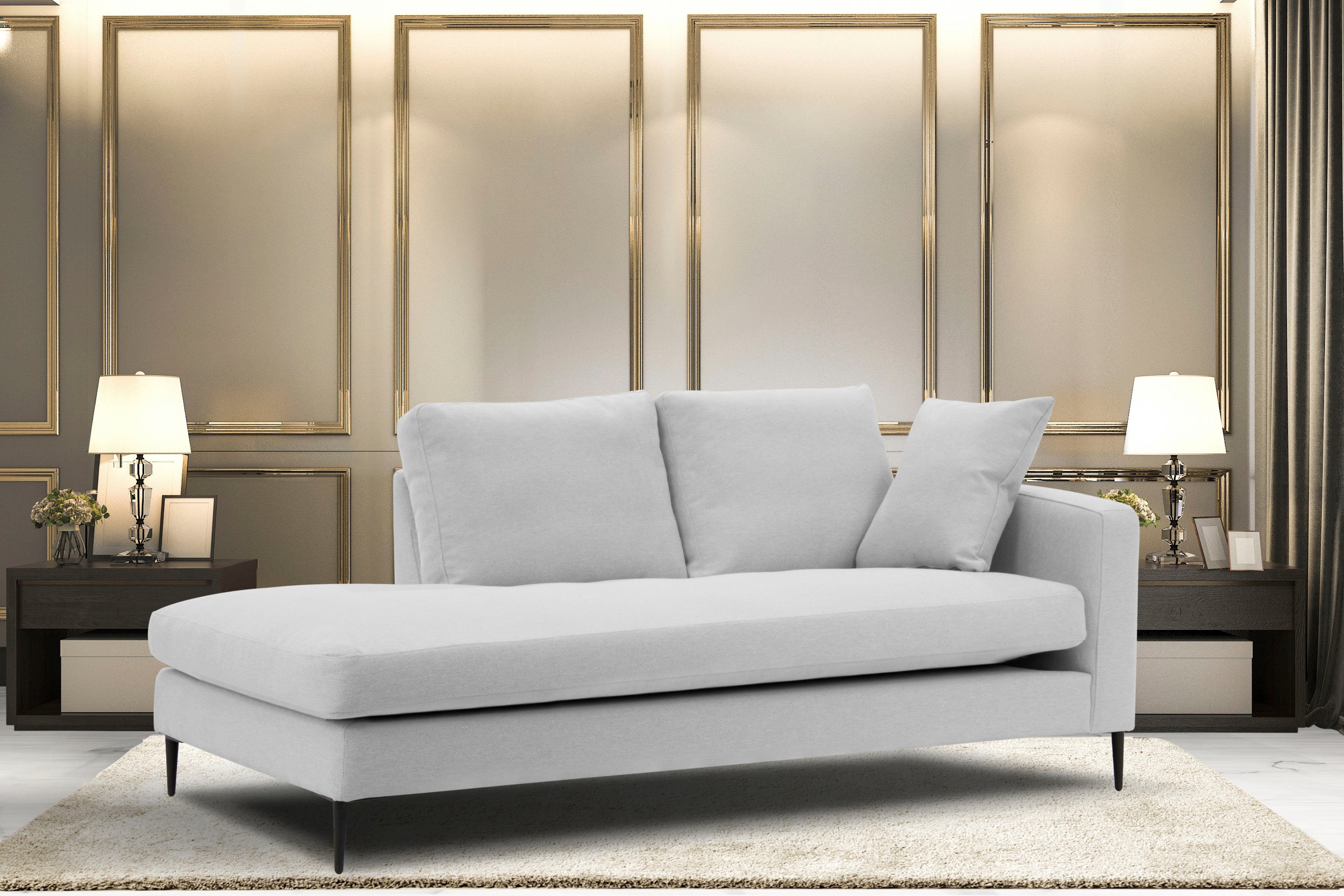 Leonique Recamiere "Cozy Chaiselongue, Maße B/T/H: 195/97/80 cm", mit losen günstig online kaufen