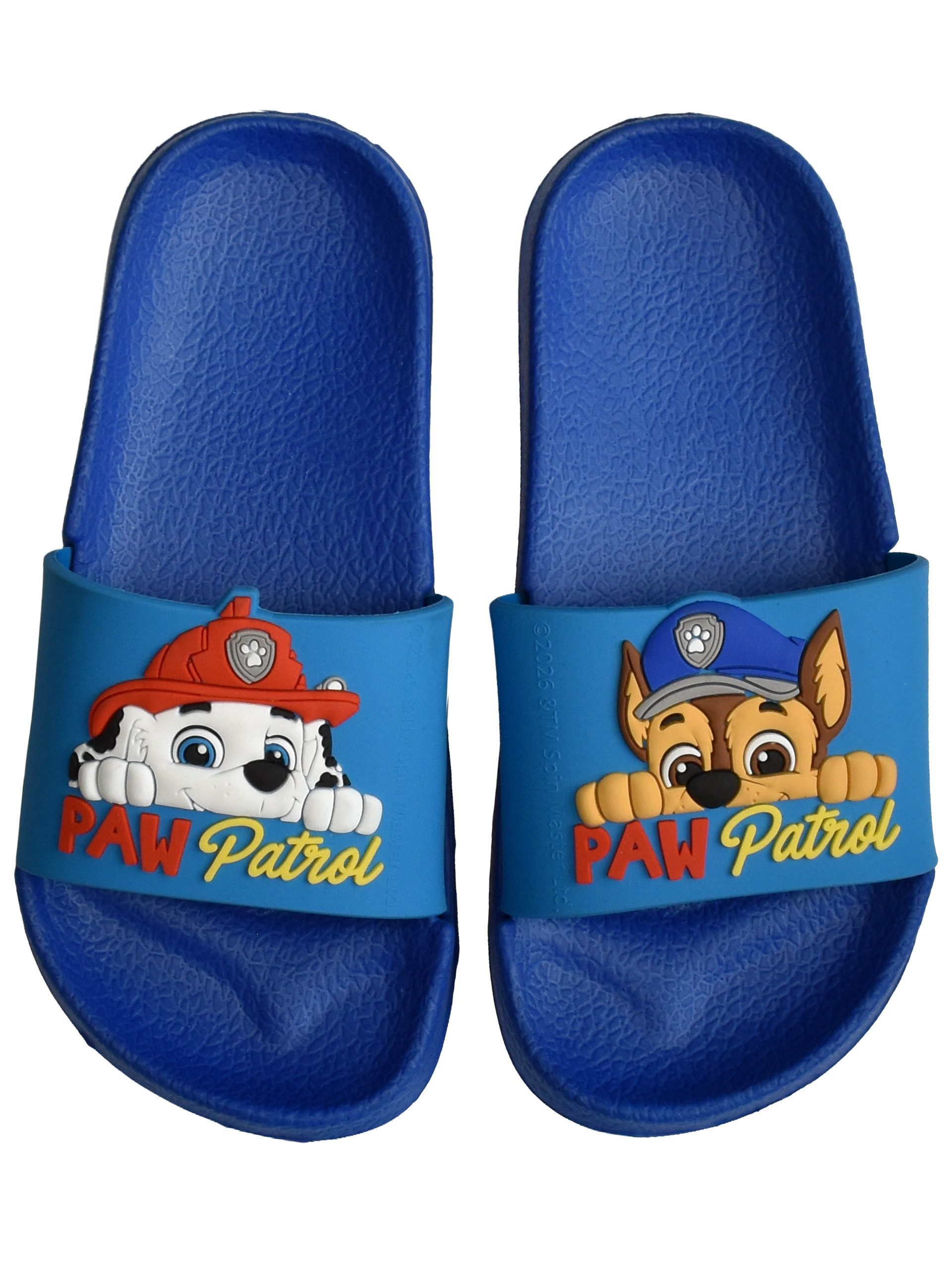 United Labels® Paw Patrol Badelatschen Chase & Marshall Badeschlappen Badesandalen Badesandale
