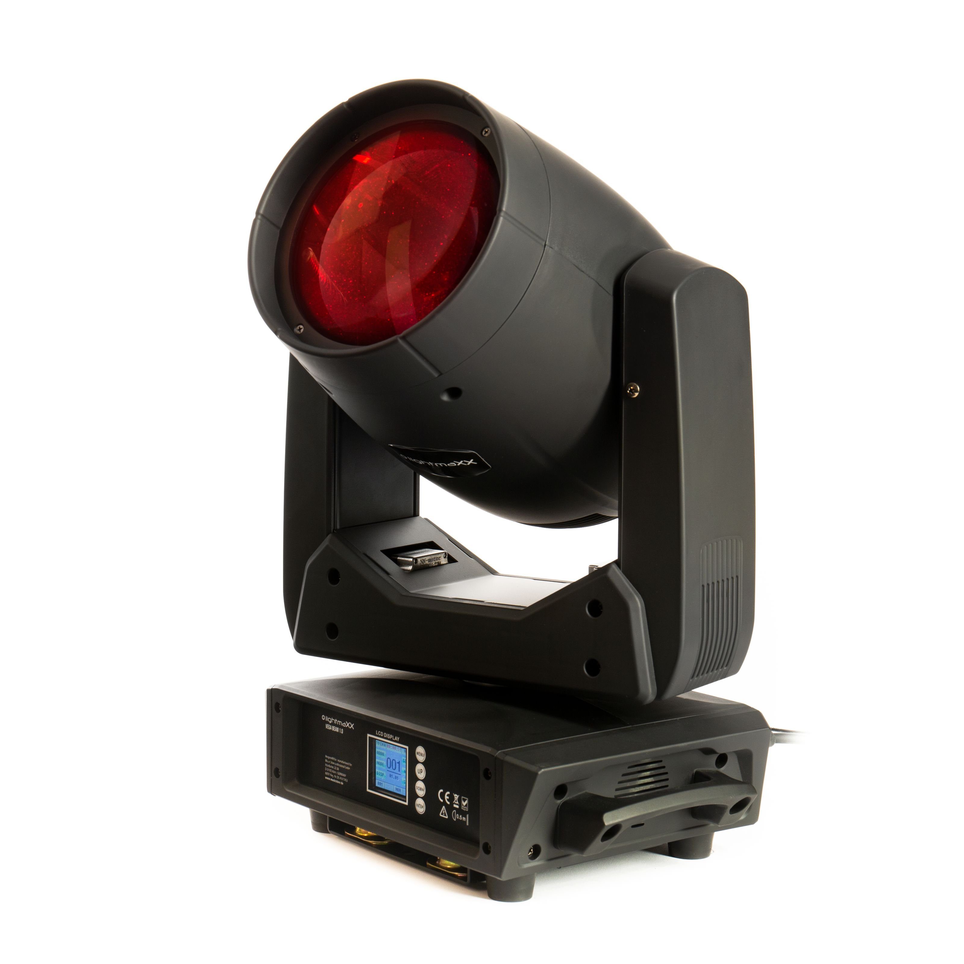 - LED Moving 1.0 lightmaXX VEGA Head Discolicht, BEAM