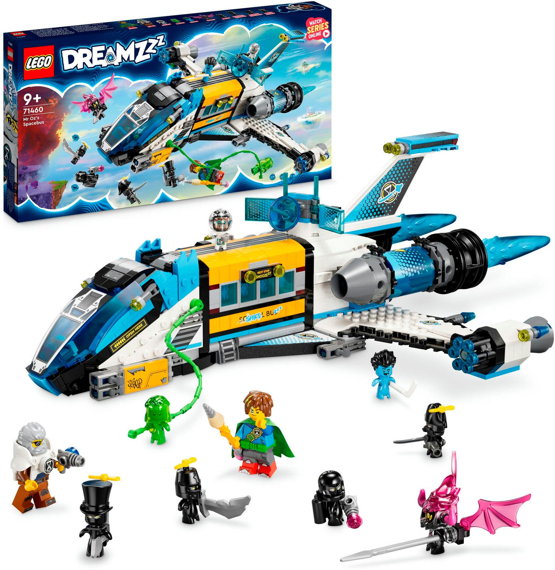 LEGO® Konstruktionsspielsteine Der Weltraumbus von Mr. Oz (71460), LEGO® DREAMZzz™, (878 St), Made in Europe