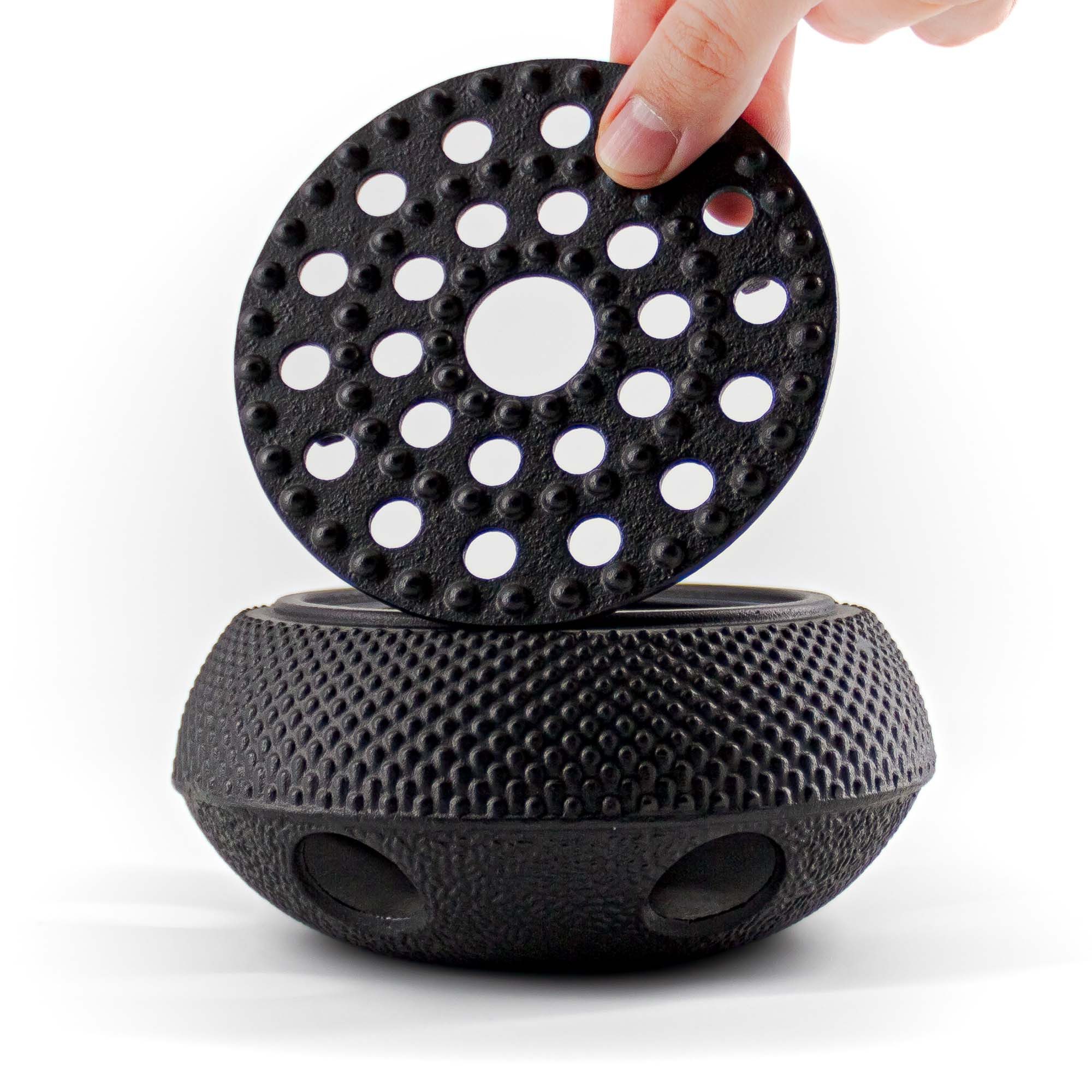 teayumi Teestövchen ARARE Charo Stövchen Schwarz, (2-teilig)