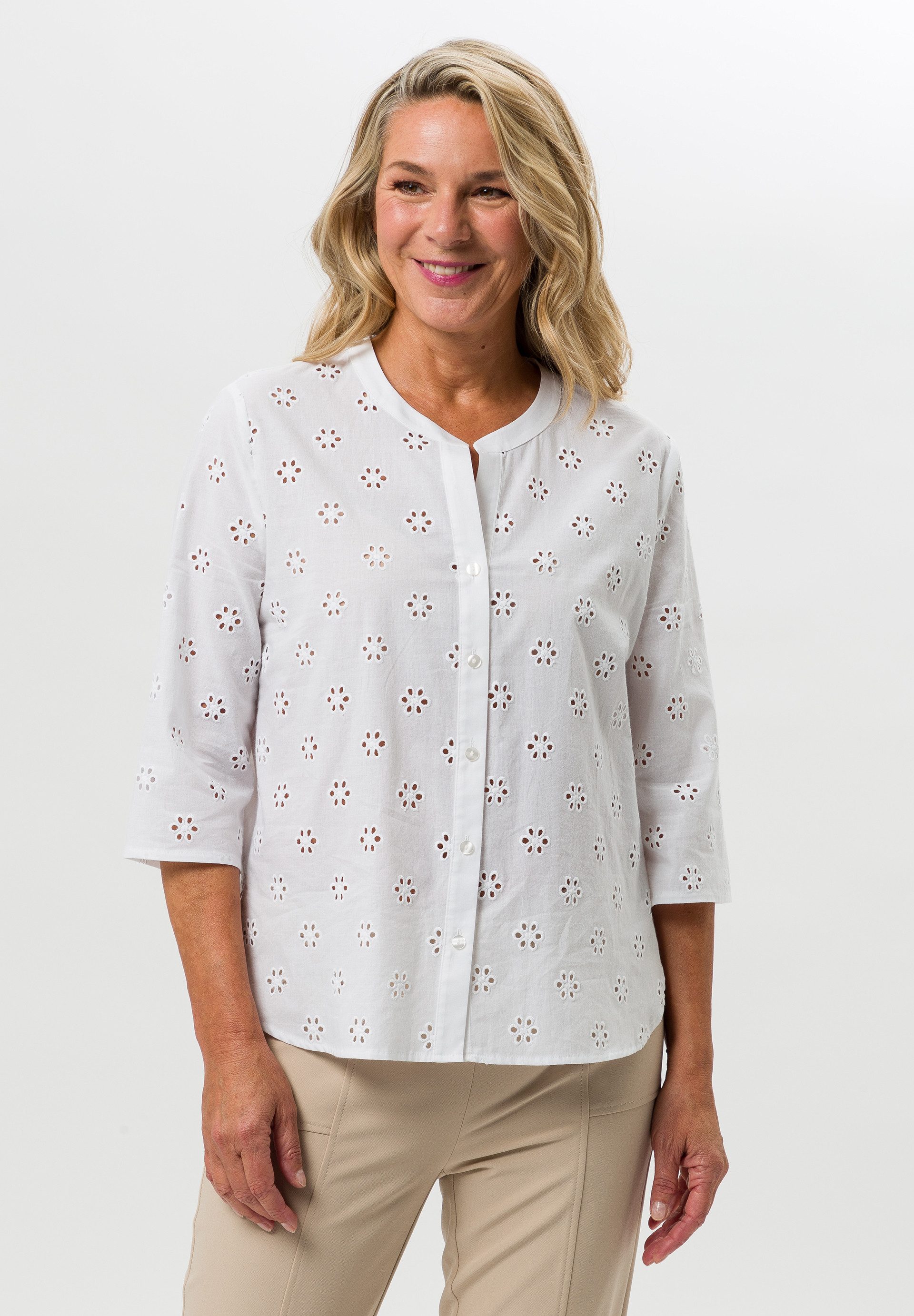 FRANK WALDER Klassische Bluse aus zarter günstig online kaufen