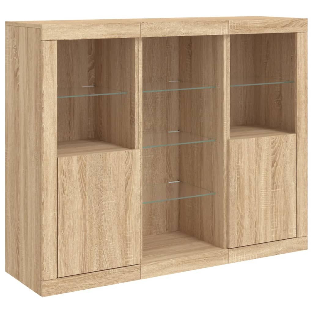vidaXL Sideboard Sideboards mit LED-Leuchten 3 günstig online kaufen