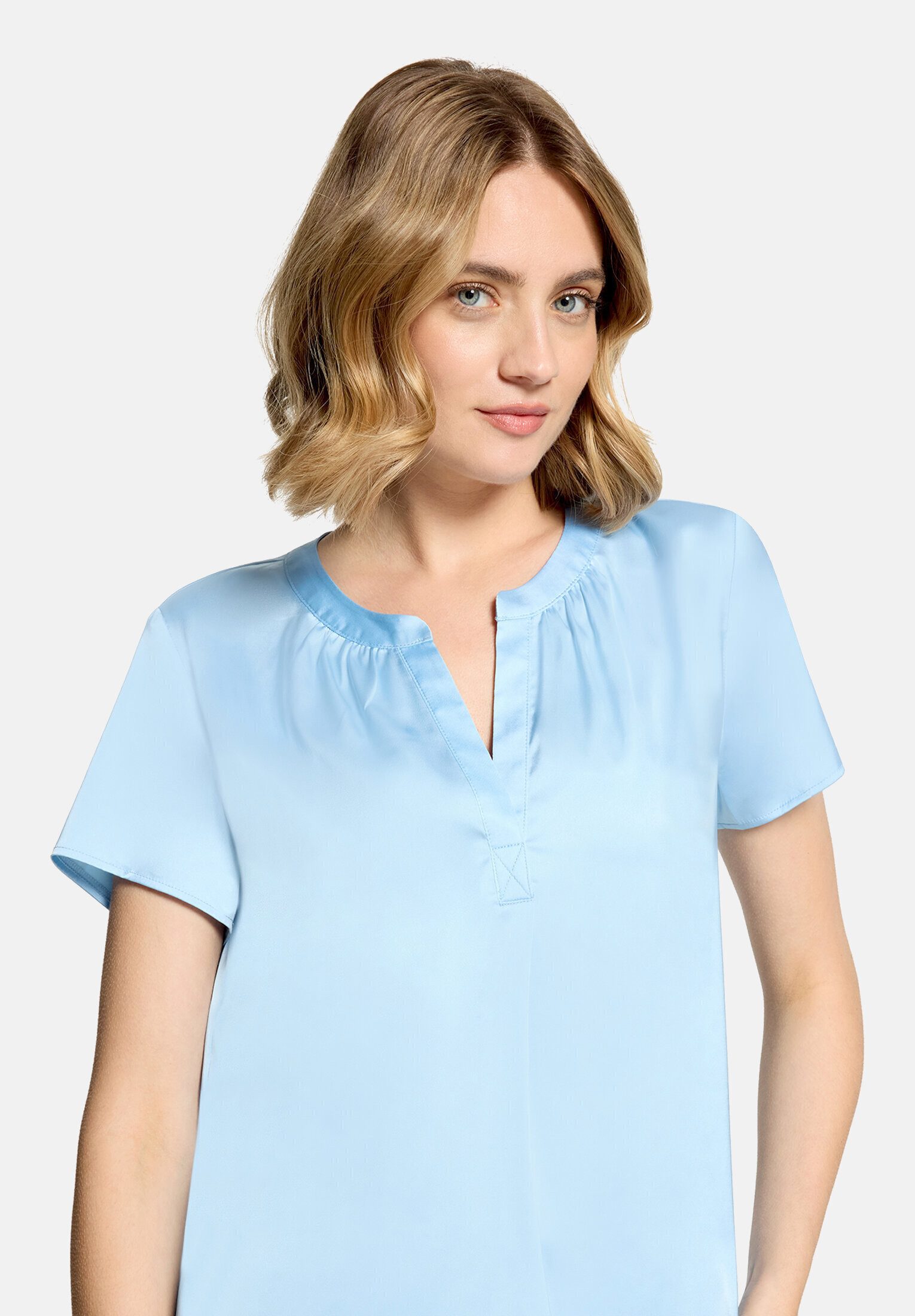 Betty Barclay Satinbluse Damen kurzarm