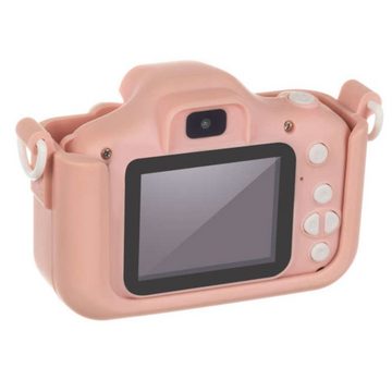 ISO TRADE Rosa Digitalkamera Kinderkamera (16 MP, WLAN (Wi-Fi), inkl. Kinder Kamera Digital Spielzeug 2 Zoll, pink, 68 cm Kabel, HD Bildschirm, 16 GB)