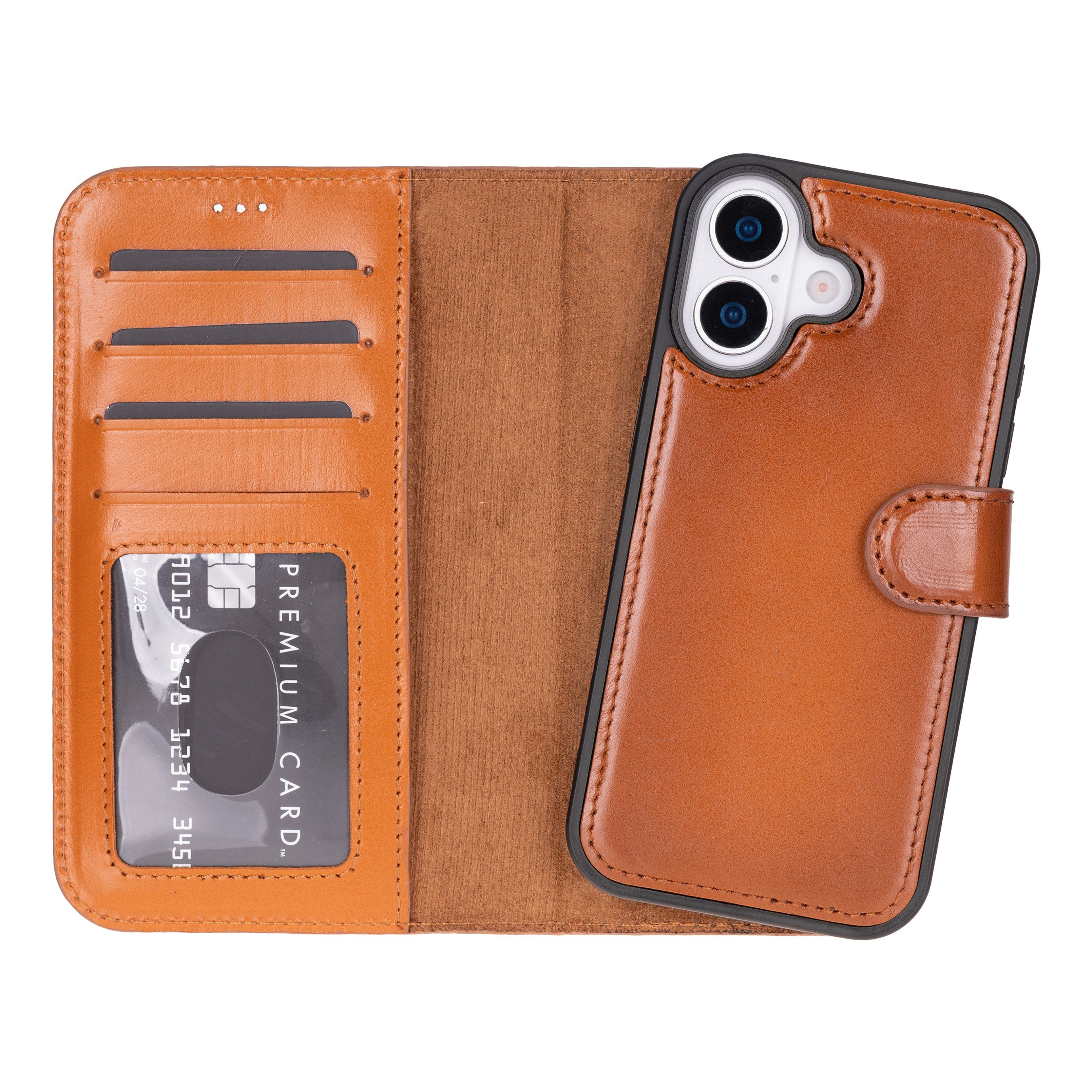 Renna Leather Handyhülle iPhone 17 Alle Modelle Echtes Leder Handyhülle