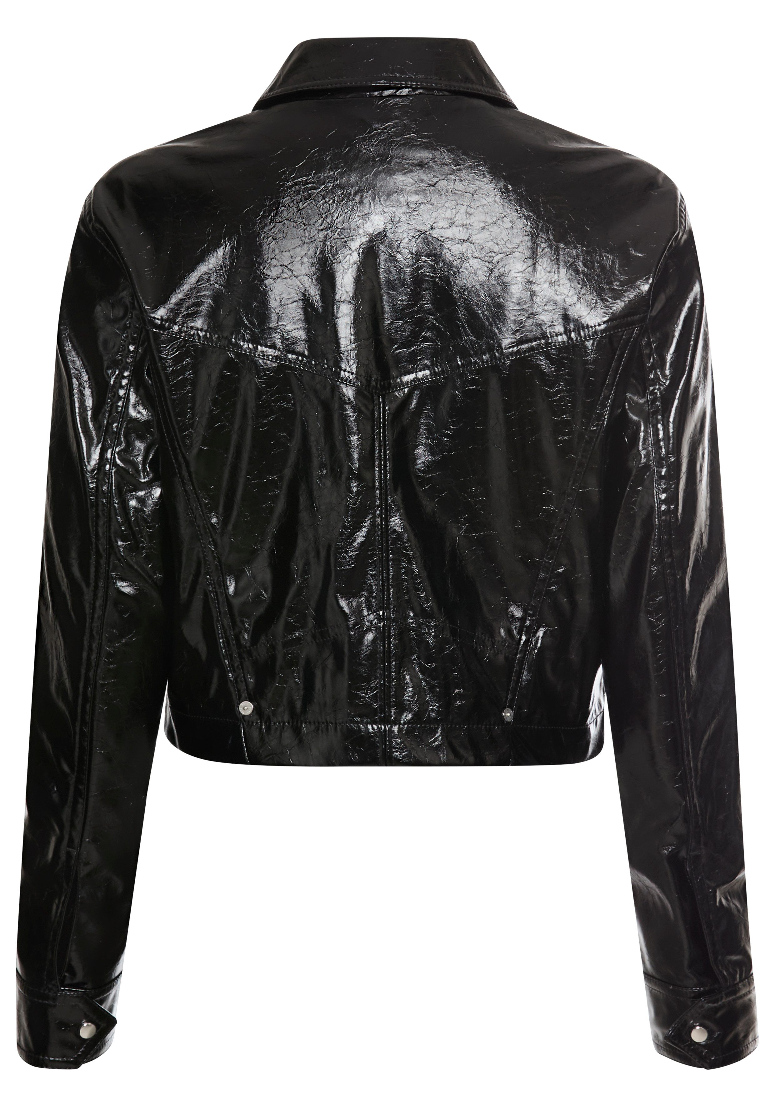 BOSS ORANGE Kurzjacke Jasita Premium Damenmode in Lederoptik günstig online kaufen