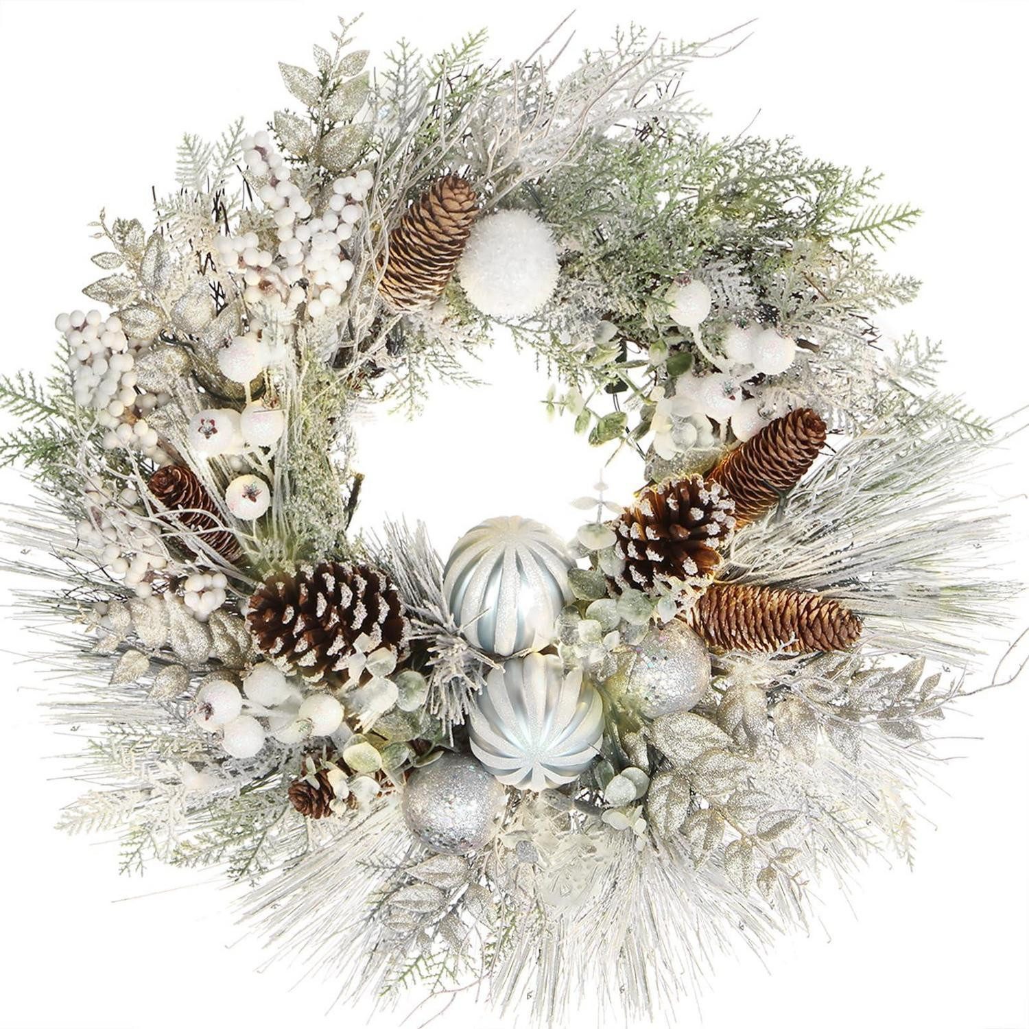 LuxusKollektion Adventskranz Weihnachtskranz mit Dekoration