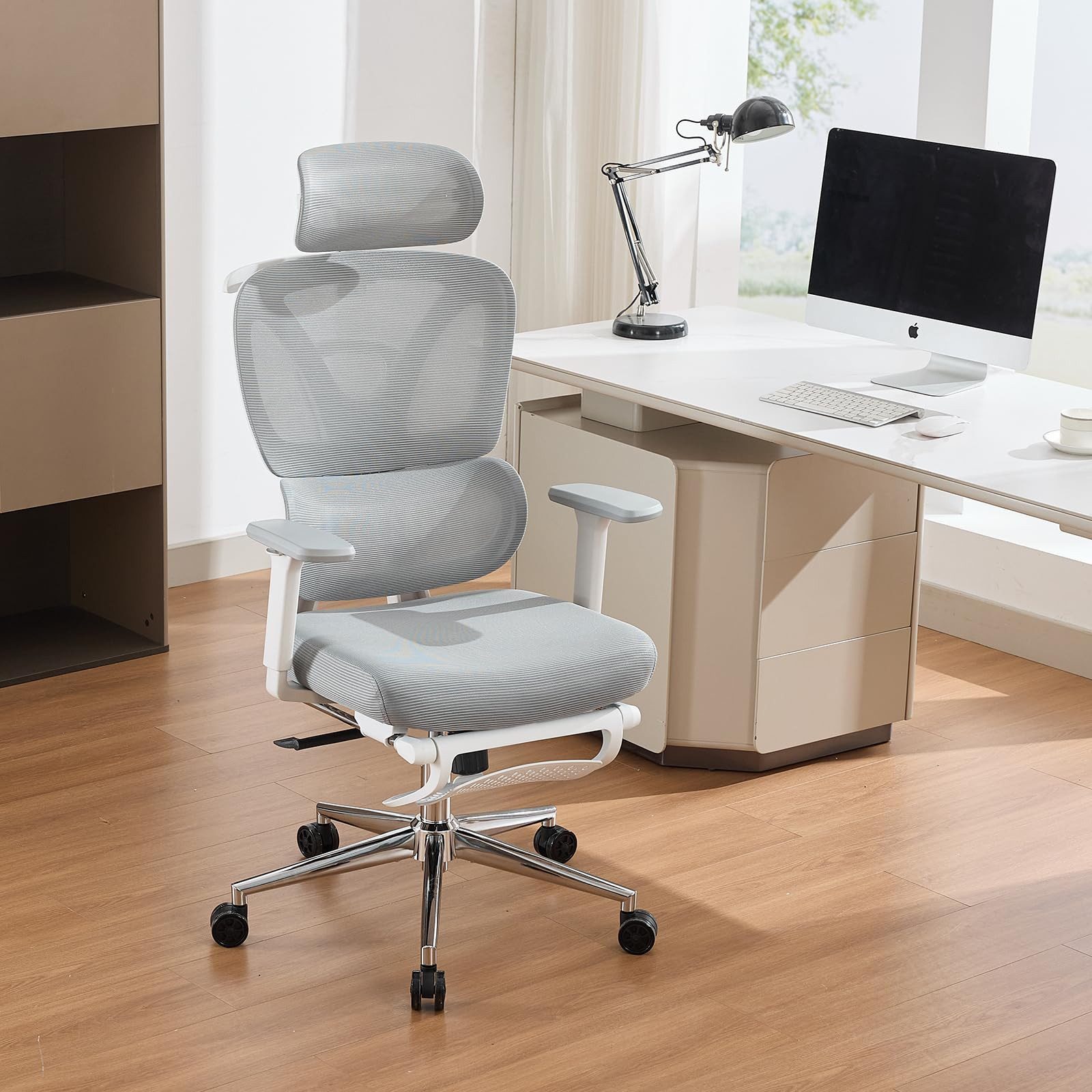 GarveeMore Bürostuhl Ergonomischer Bürostuhl Schreibtischstuhl Chefsessel