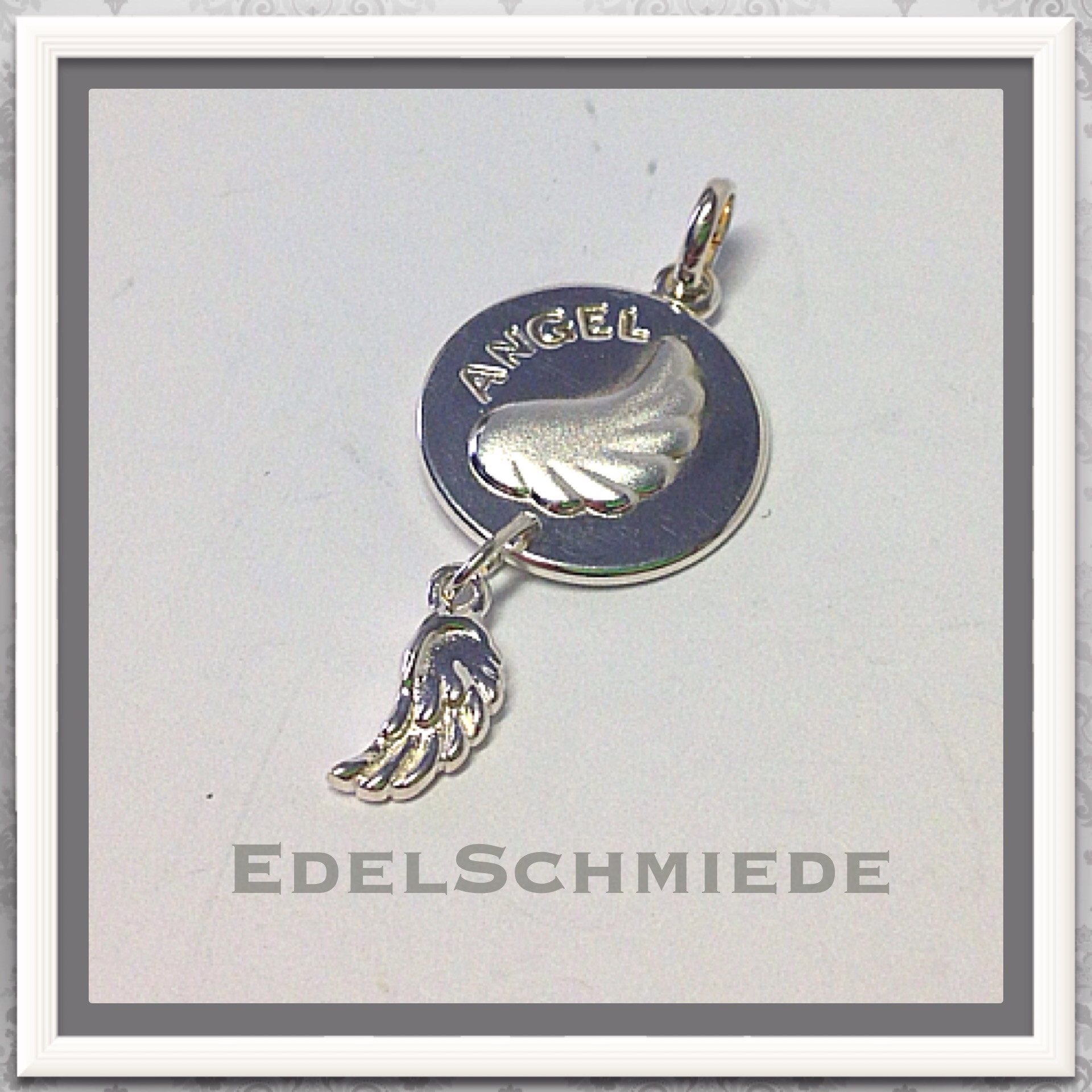 Kettenanhänger Schutzengelflügel als Kettenanhänger in 925 Silber