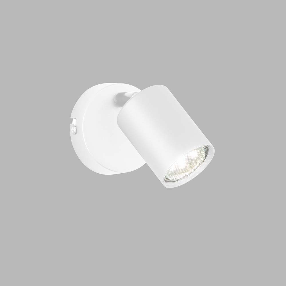 etc-shop Wandleuchte, Wandleuchte Wandspot Strahler Schalter Weiß LED Metall