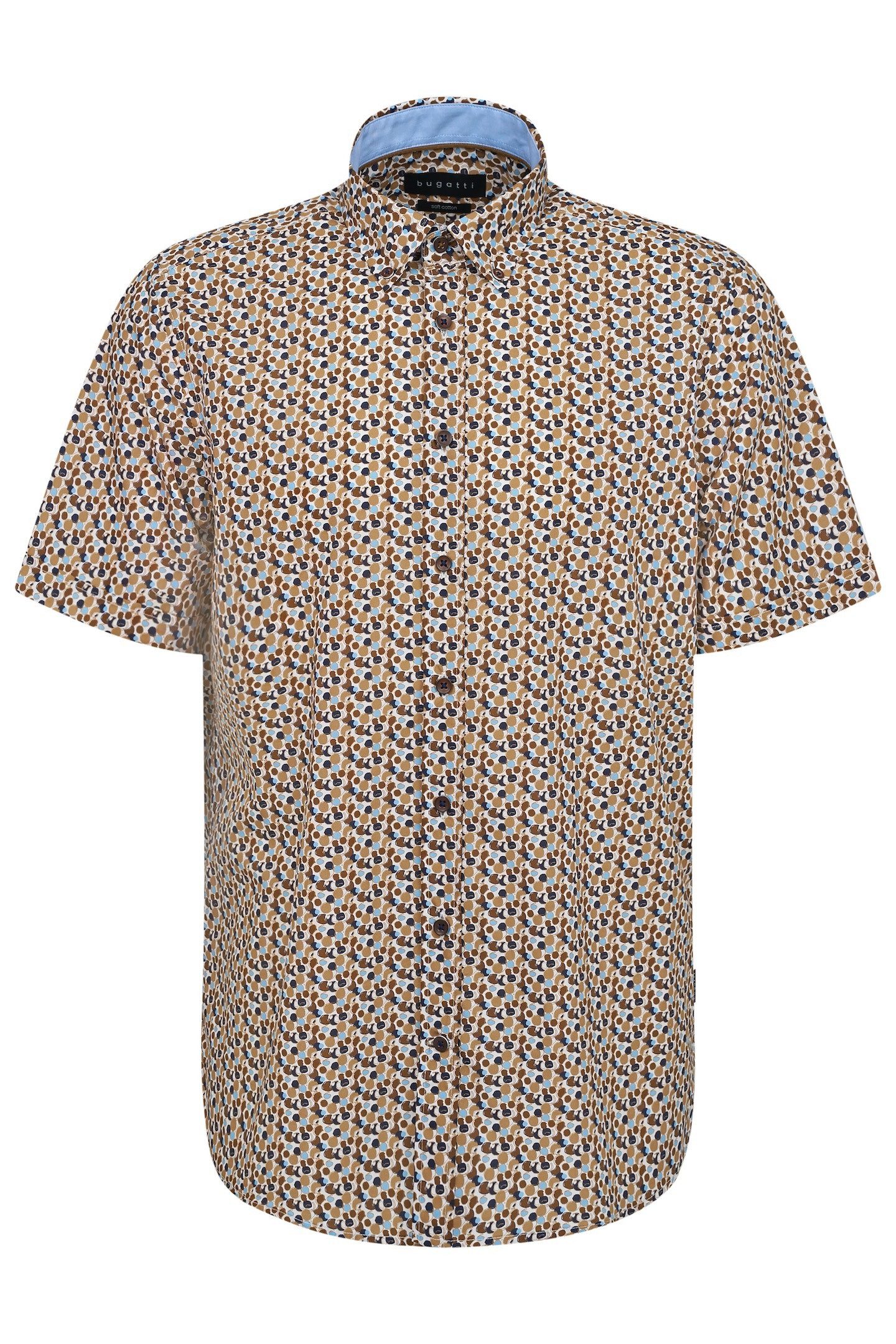 bugatti Kurzarmhemd mit Button-Down-Kragen