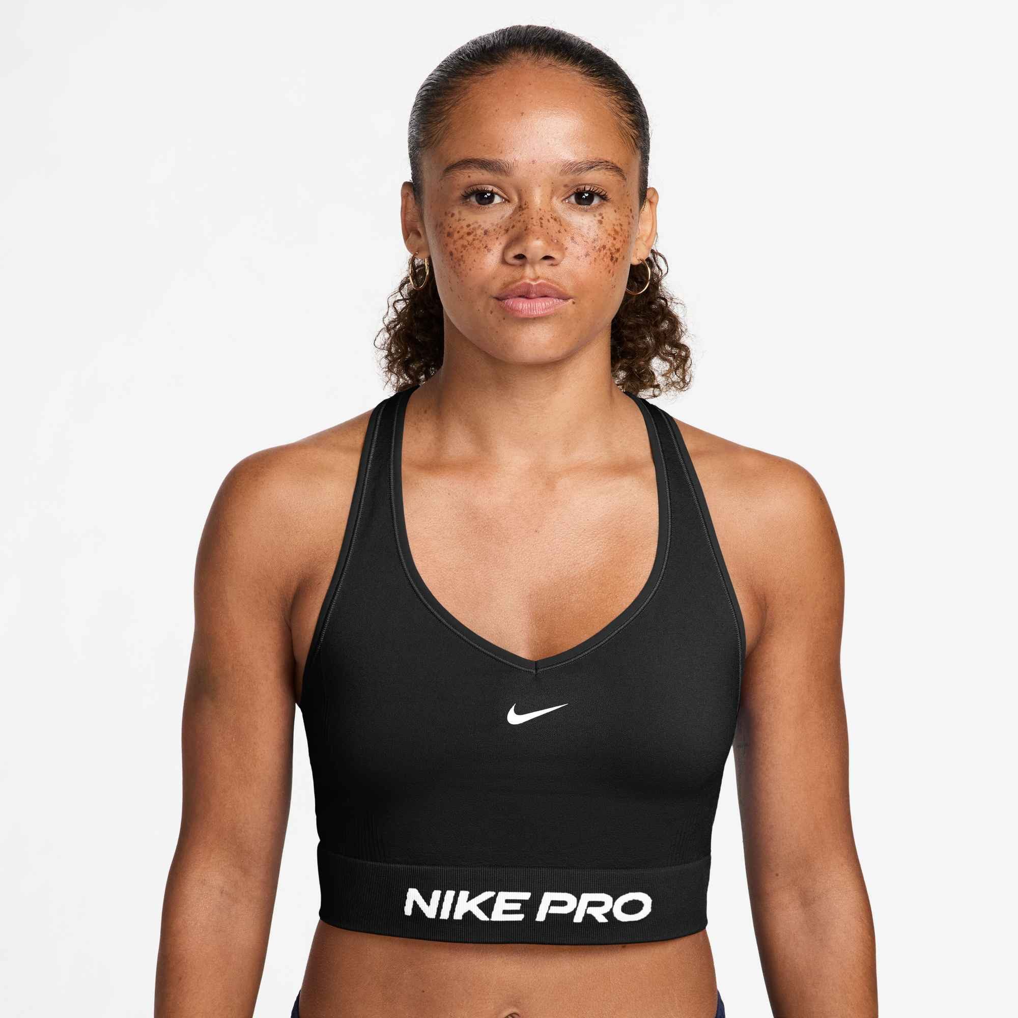 Nike Tanktop Nike Pro Seamless Women's Dri-FIT Tank Top bauchfreier Schnitt, ärmelloses Design, mit Rundhalsausschnitt