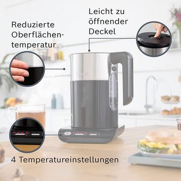 BOSCH Wasserkocher Wasserkocher TWK8611P, Abschaltautomatik 1,5 L, 2400 W