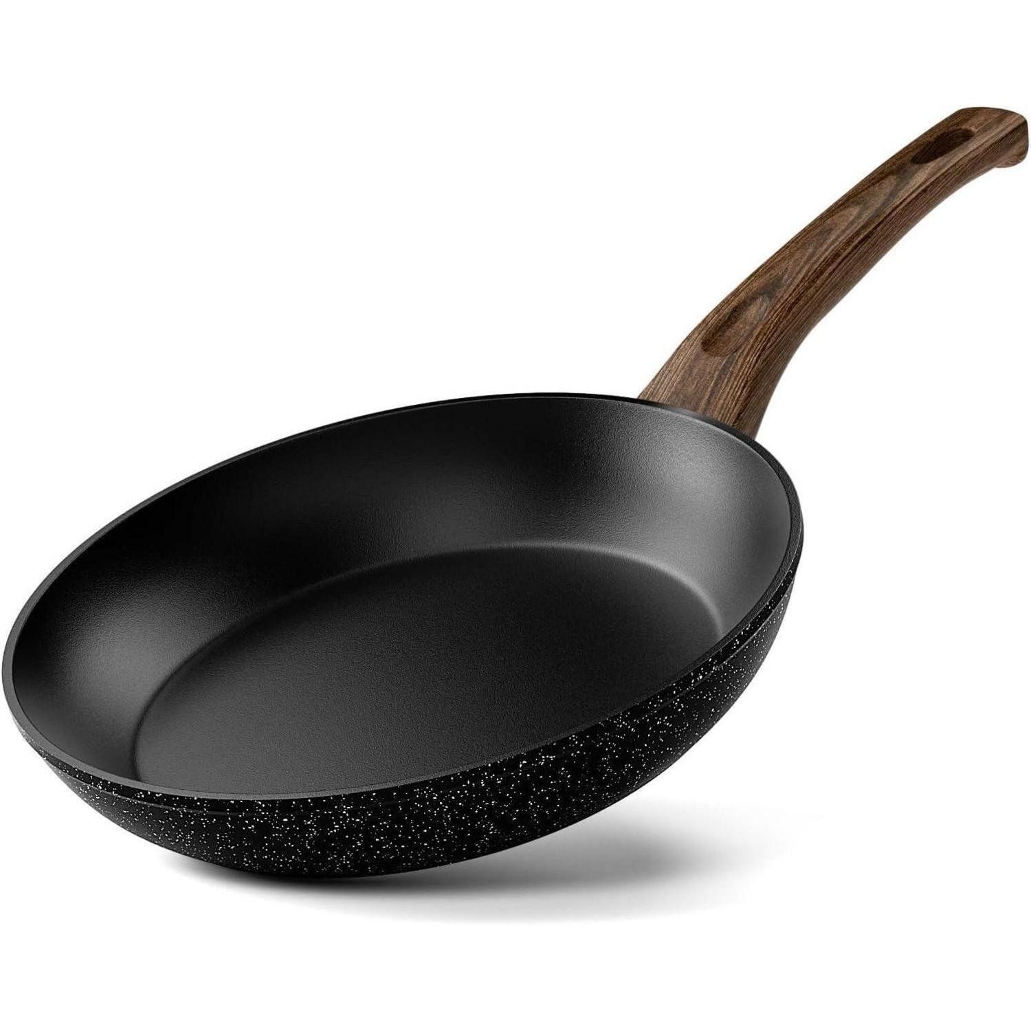 LuxusKollektion Bratpfanne Antihaft Bratpfanne 24 cm Induktion Aluminium Schwarz