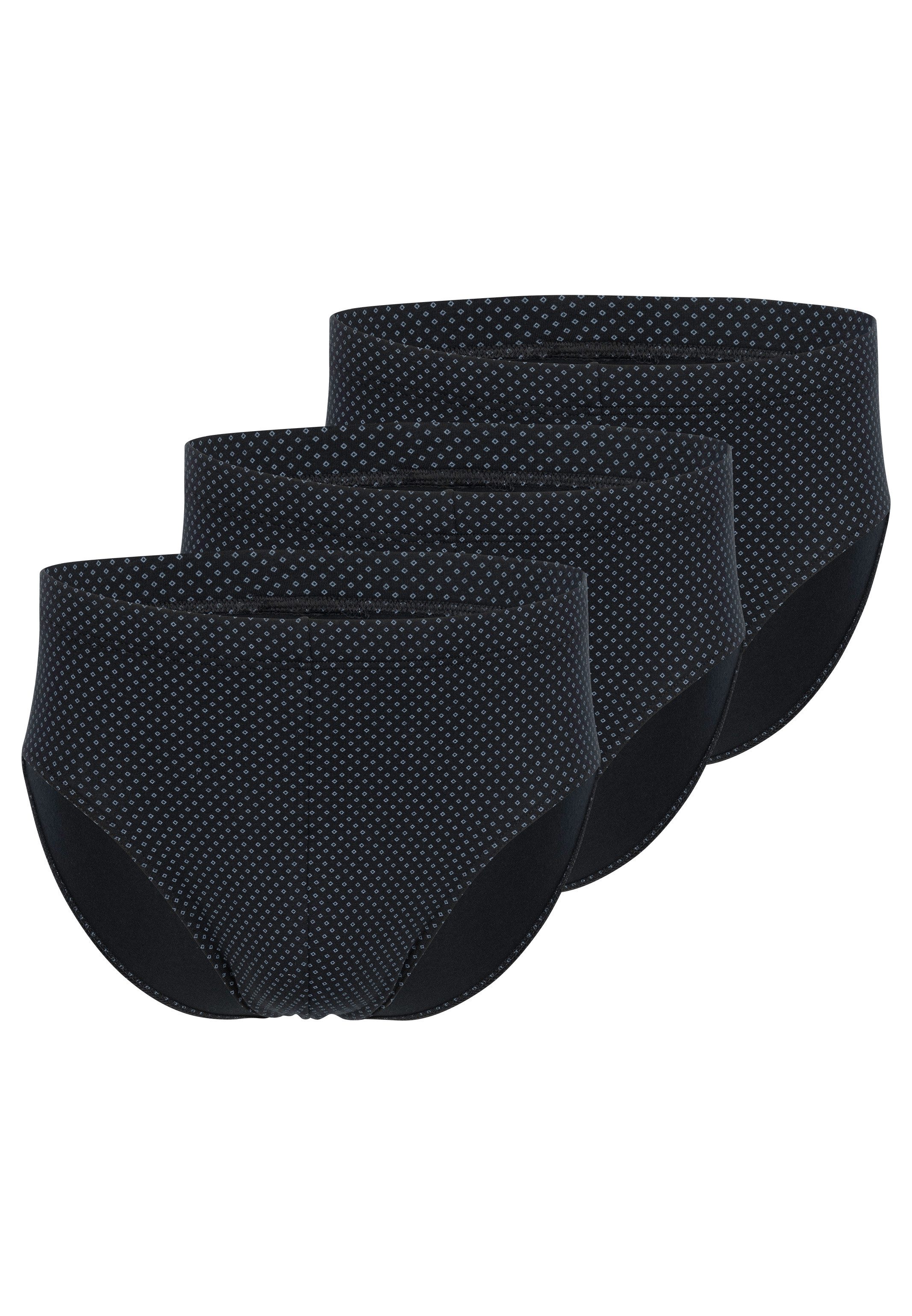 Schiesser Slip 3er Pack Cotton Casual Cotton (Spar-Set, 3-St) Mini Slip / Unterhose - Baumwolle - ohne Eingriff - Atmungsaktiv