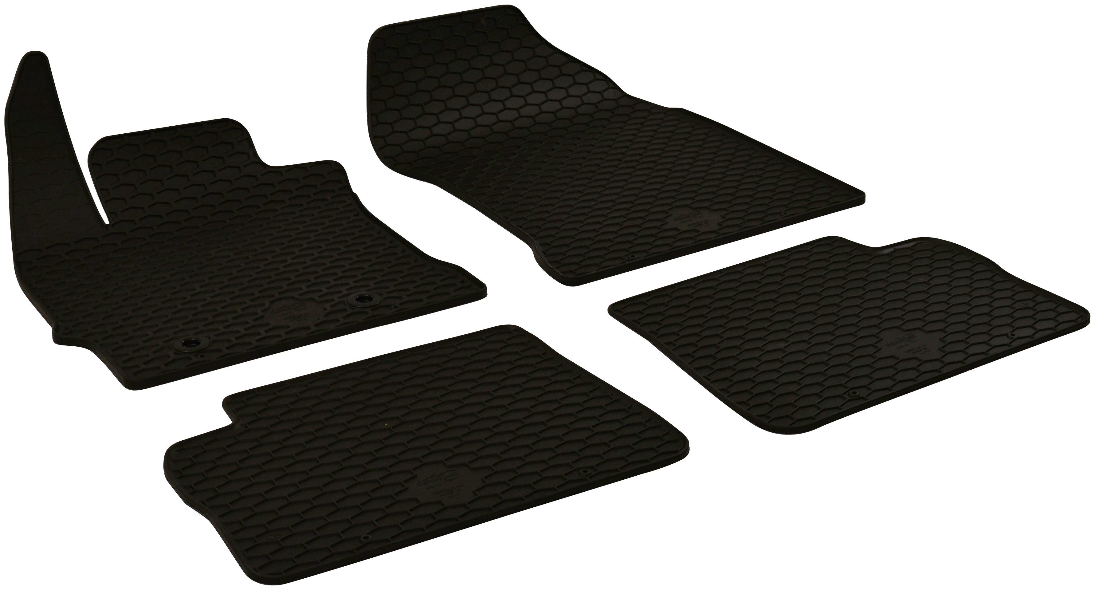 WALSER Passform-Fußmatten (4 St), für Toyota Auris, Corolla Kombi, Schrägheck, Stufenheck, z.B. für Toyota Auris (E18), Toyota Corolla (E18, ZRE1)