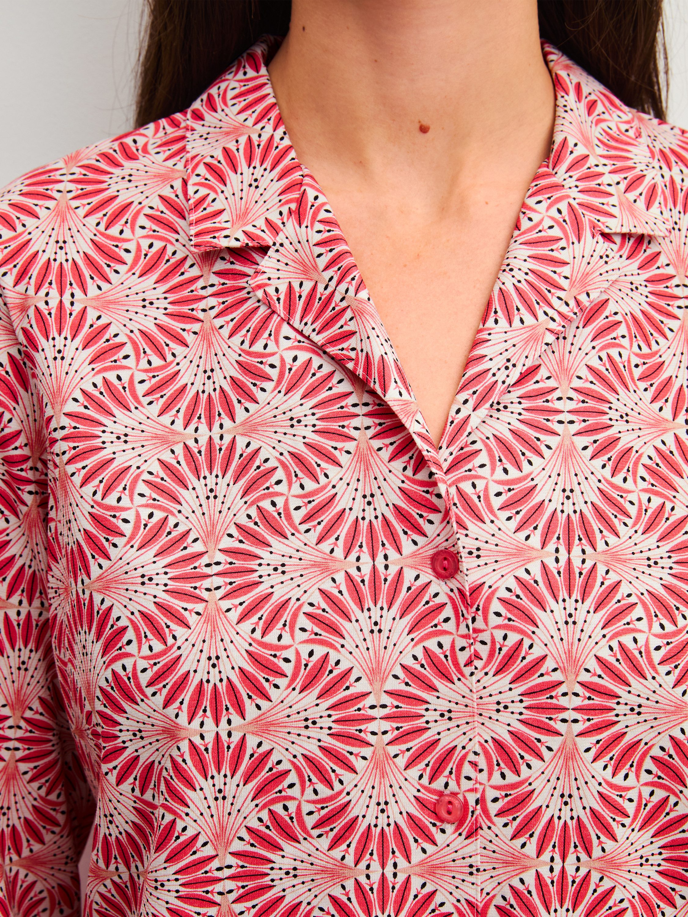 CALIDA Pyjama Cotton Special Damen (2 tlg) durchgeknöpft, weich und formstabil – Bild 4 von 5
