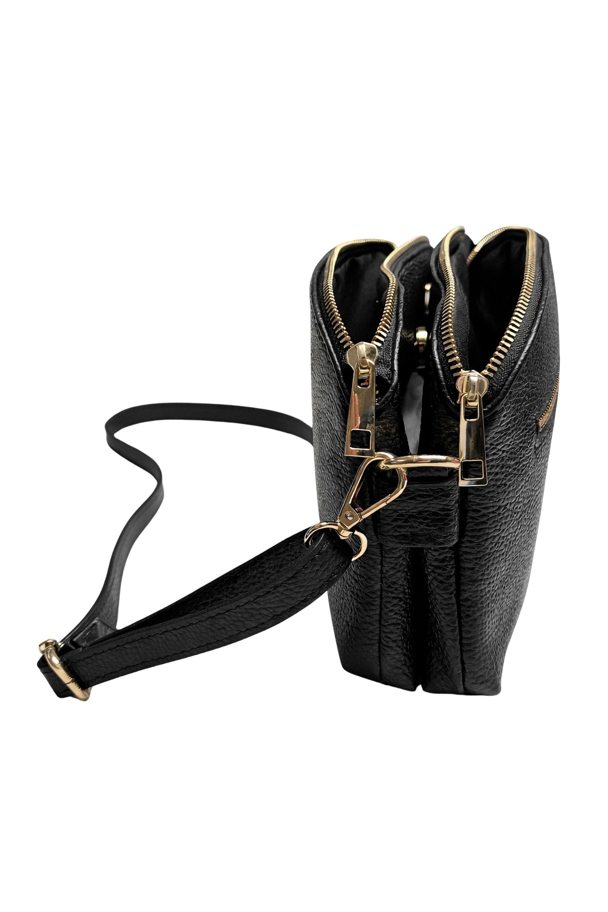 COLLEZIONE ALESSANDRO Umhängetasche Wien, aus echtem Leder, mit separaten Fächern