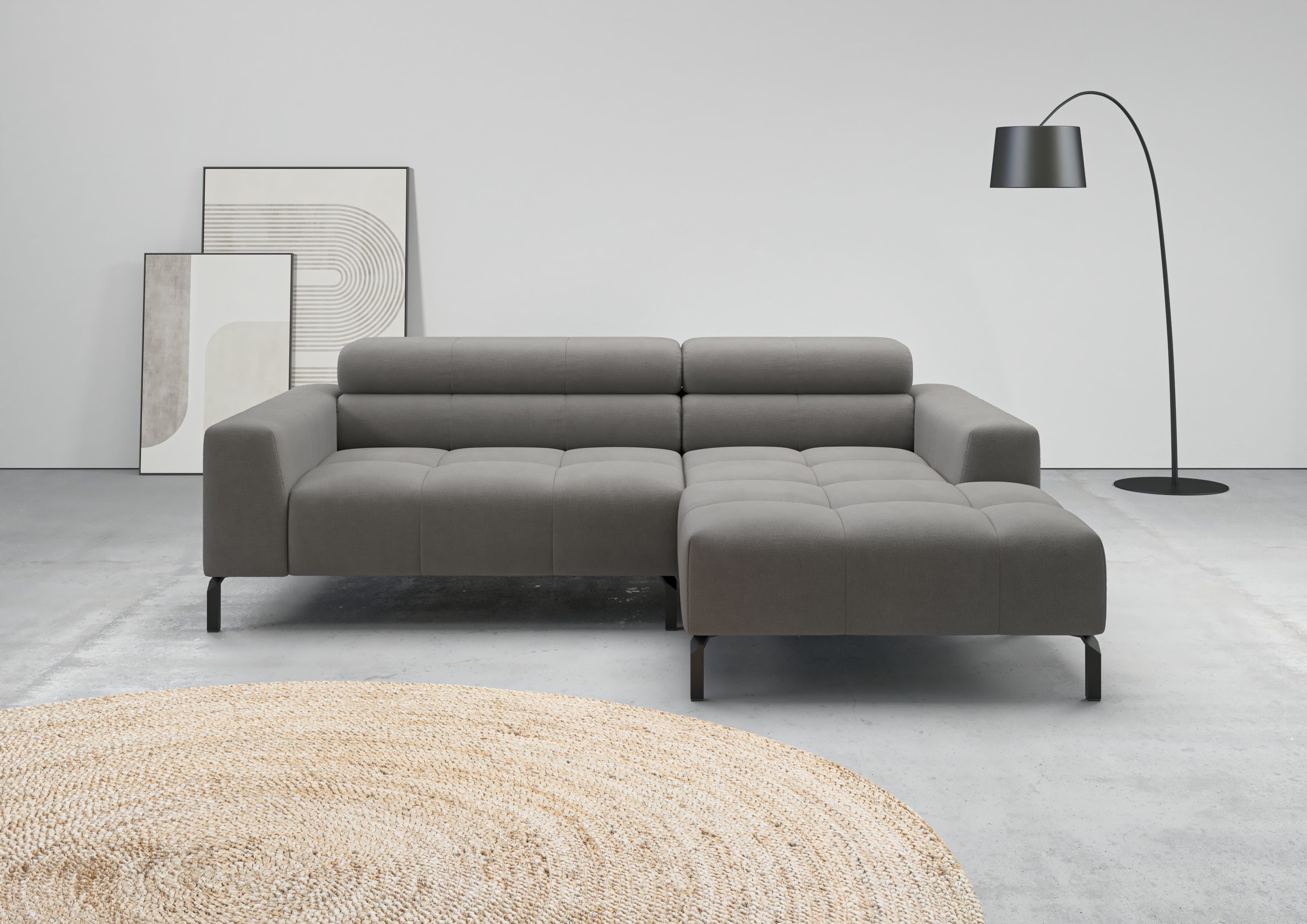 Ecksofa Ecksofa Claya, L-Form, Kopfteilverstellung, Breite 223 cm
