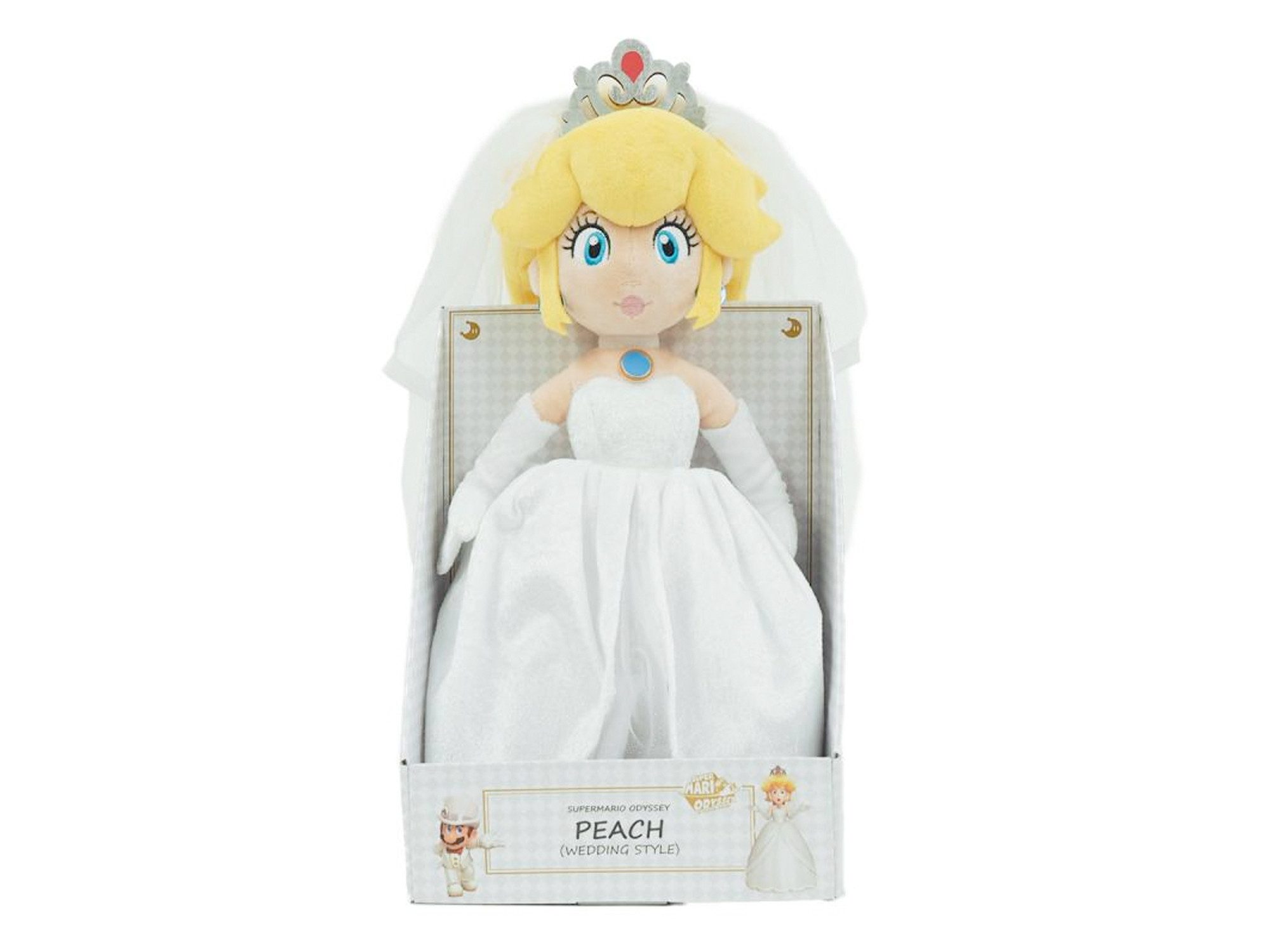 Plüschfigur Nintendo Super Mario Plüsch Peach Braut, 40 cm