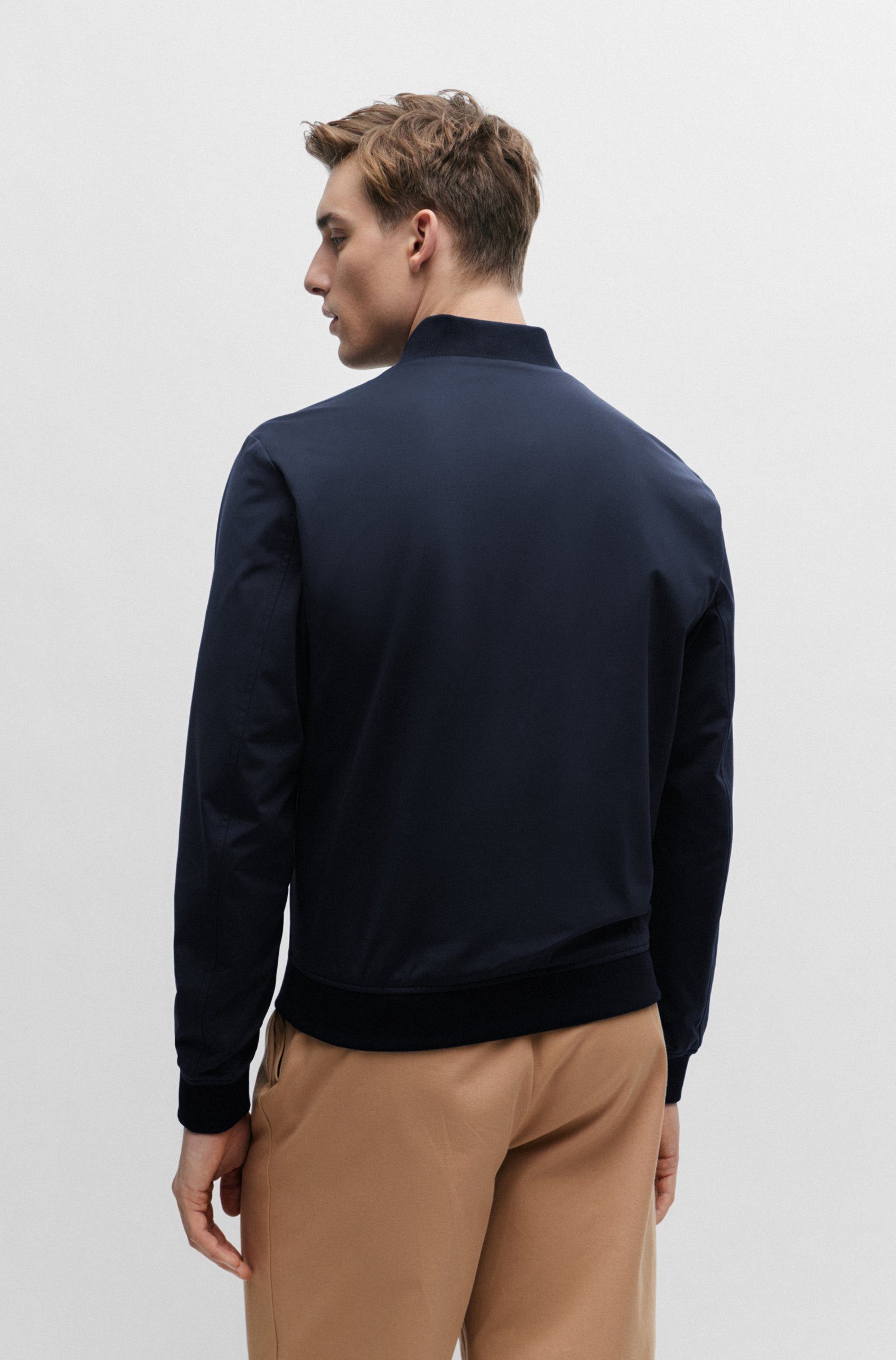 BOSS Anzugsakko Jacke aus Performance-Stretch-Jersey (1-tlg)