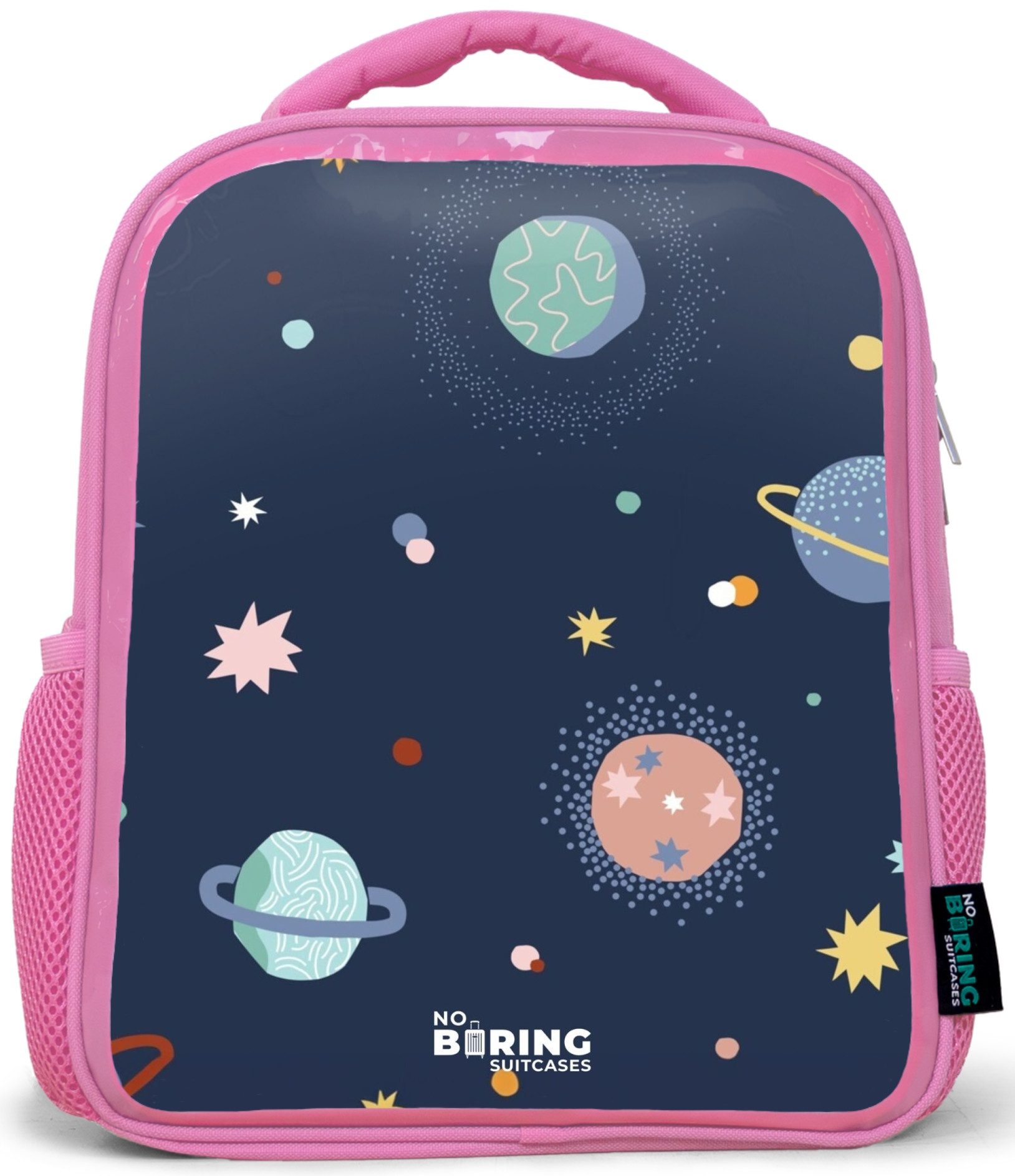 Rucksack Rosa - Muster der Planeten