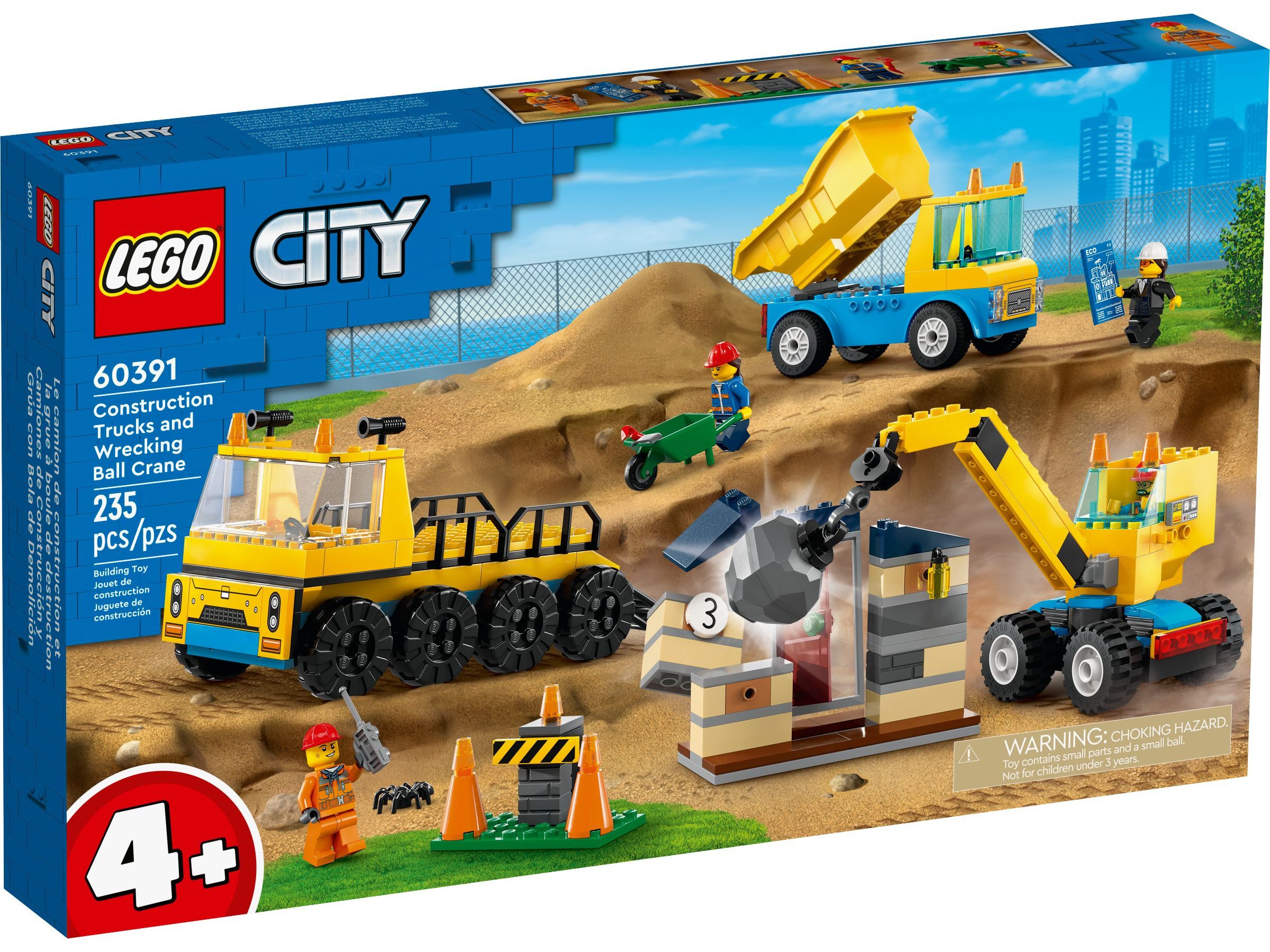 LEGO® LEGO® City 60391 Baufahrzeuge und Kran mit Abrissbirne Konstruktionss günstig online kaufen