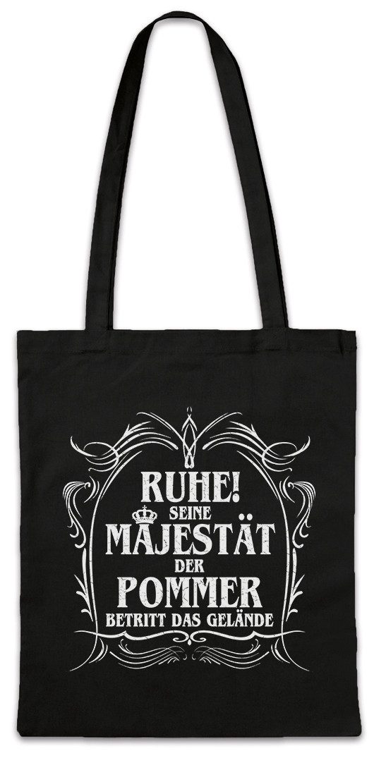 Beuteltasche Seine Majestät Der Pommer Stofftasche Mecklenburg Stettin DDR Fun