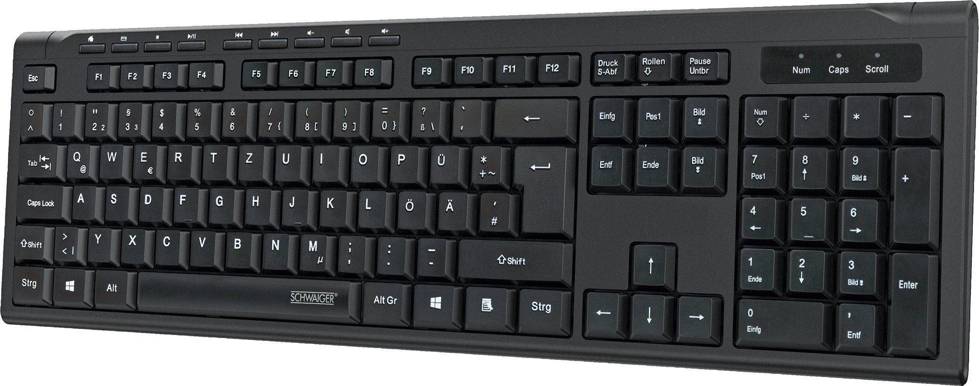 Schwaiger KB1000 13 PC-Tastatur (mit Ziffernblock)