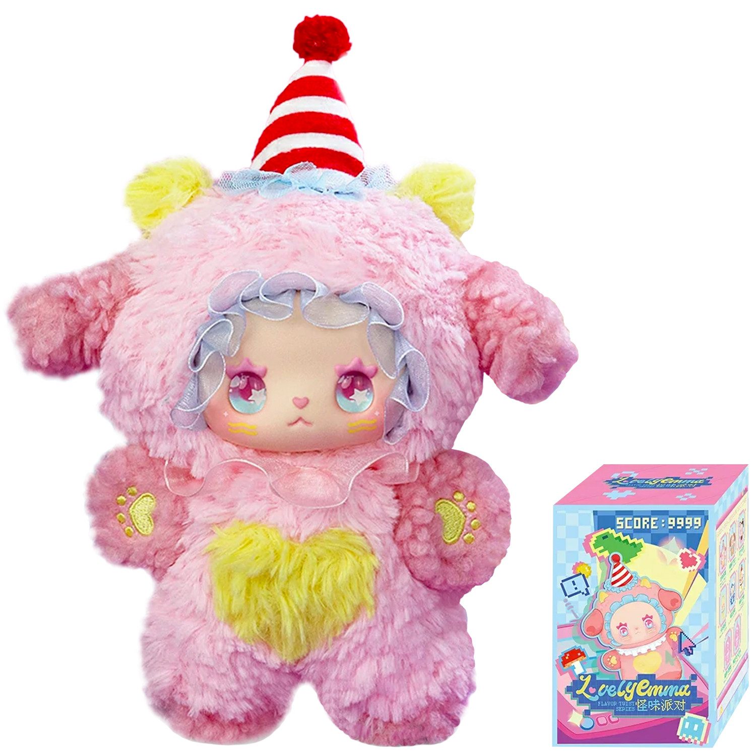 Lucky Emma Sammelfigur Lovely Emma Flavor Twist Lucky Emma - Figur Blind Box, Anhänger mit Vinylgesicht und weichem Plüschkörper