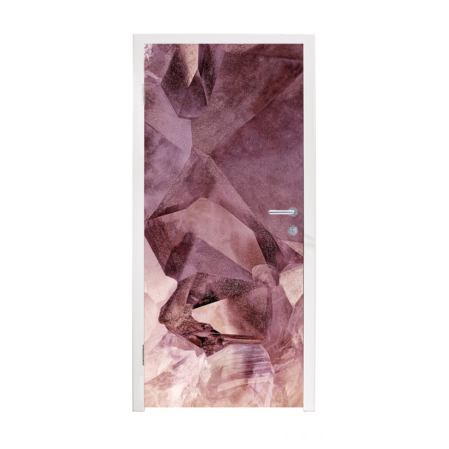 MuchoWow Türtapete Kristalle - Natursteine - Edelsteine und Mineralien, Matt, bedruckt, (1 St), Fototapete für Tür, Türaufkleber, 75x205 cm