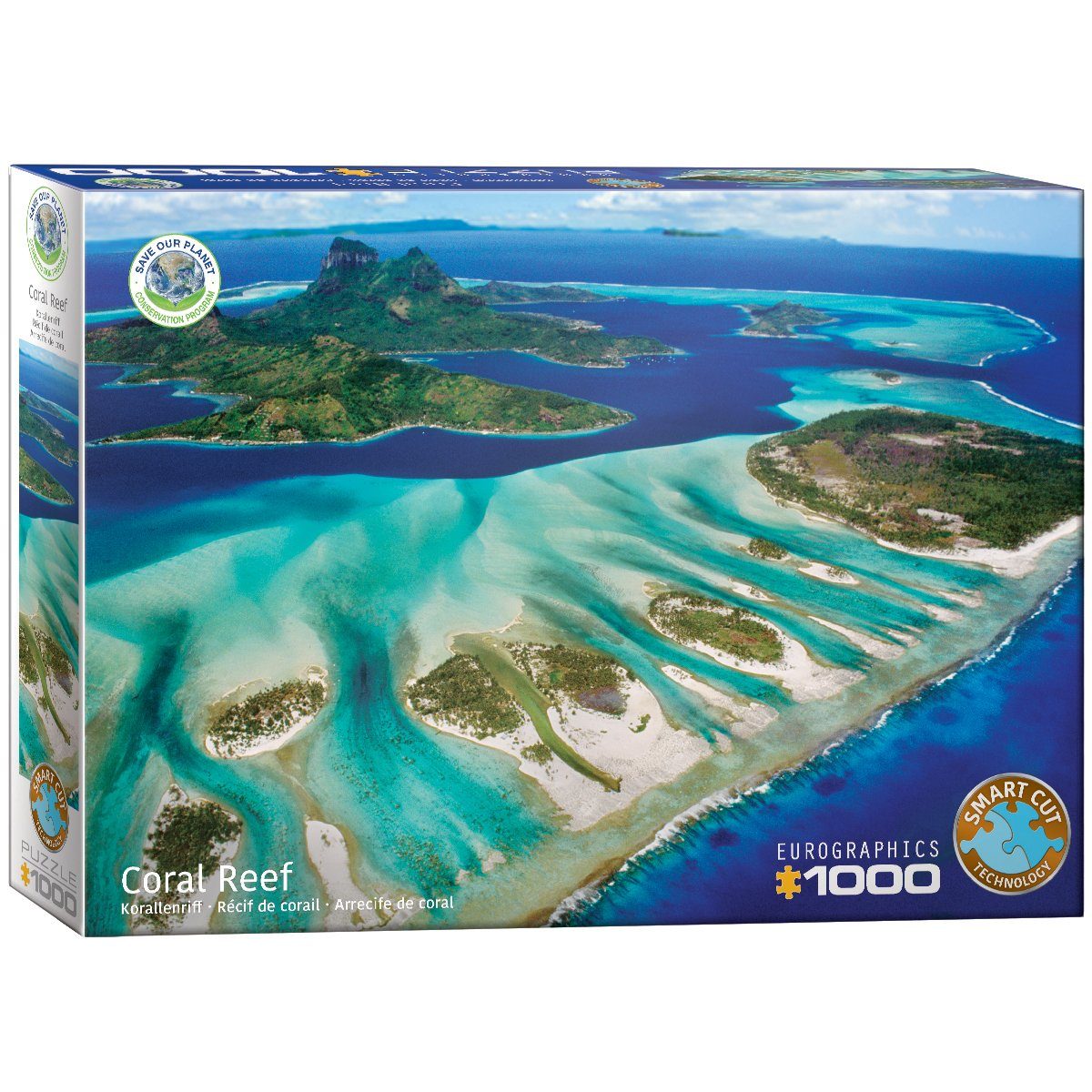 EUROGRAPHICS Puzzle 6000-5538 Rette den Planeten - Korallenriff, 1000 Puzzleteile