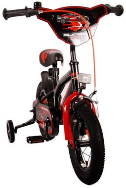 TPFSports Kinderfahrrad Volare Super GT 12 Zoll Rücktritt und Handbremse, 1 Gang, (Jungs Fahrrad - Rutschfeste Sicherheitsgriffe), Kinder Fahrrad 12 Zoll mit Stützrädern und Klingeln - Rot