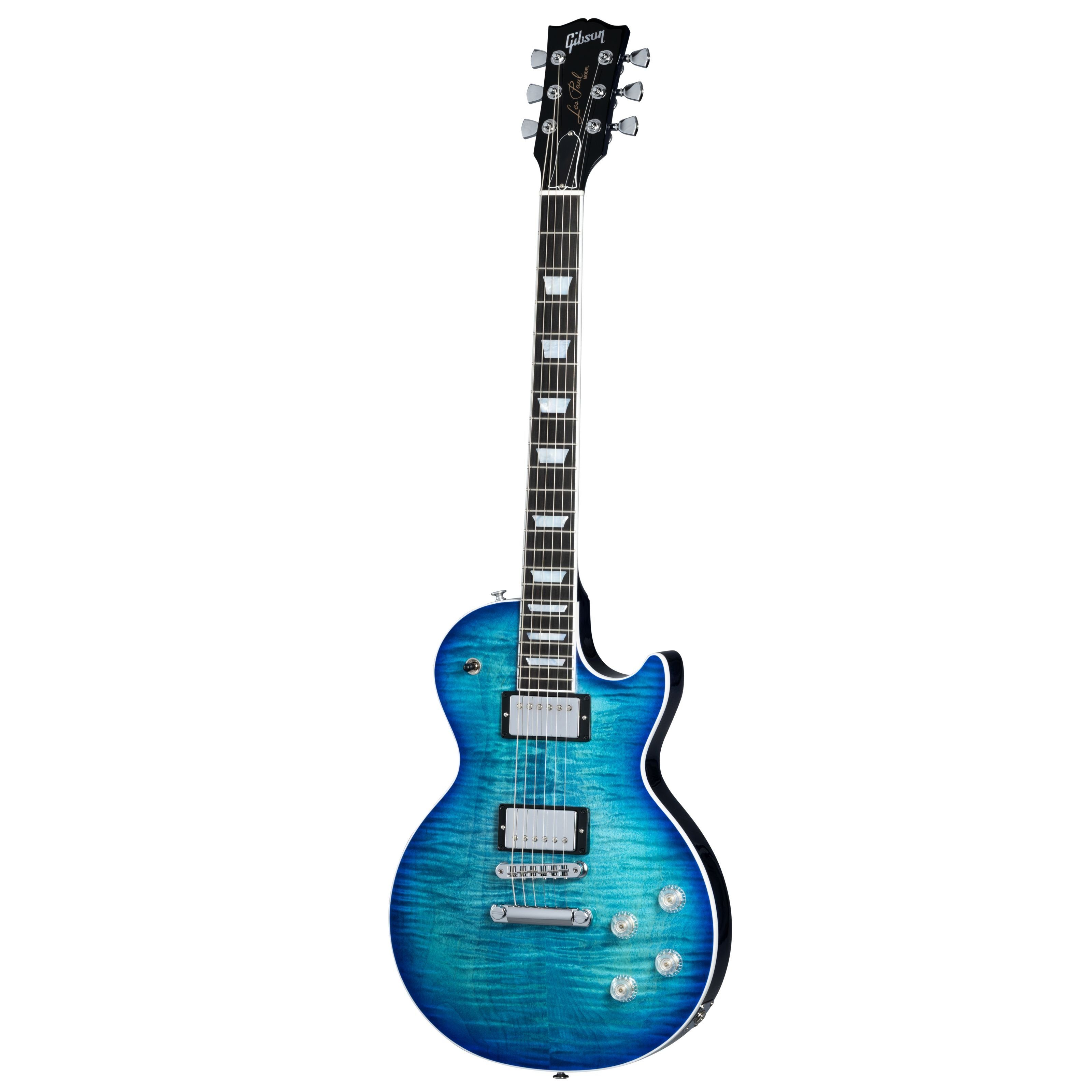 Gibson E-Gitarre, Les Paul Modern Figured Cobalt Blue - Single Cut E-Gitarre