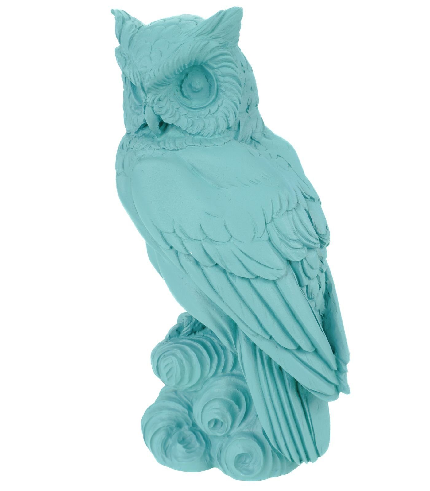 Tierfigur Türkis Alabaster Vogel Schatzkiste Kremers Dekofigur cm Figur Deko Eule Uhu 21