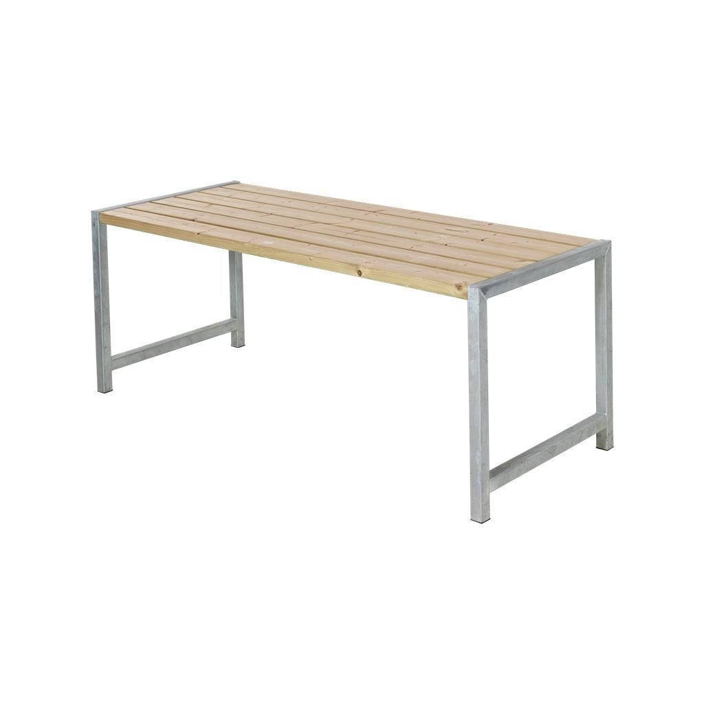 PLUS Gartenbank PLUS Plankentisch 186x77x72 cm farbgrundiert RAL 7022 Umbragrau