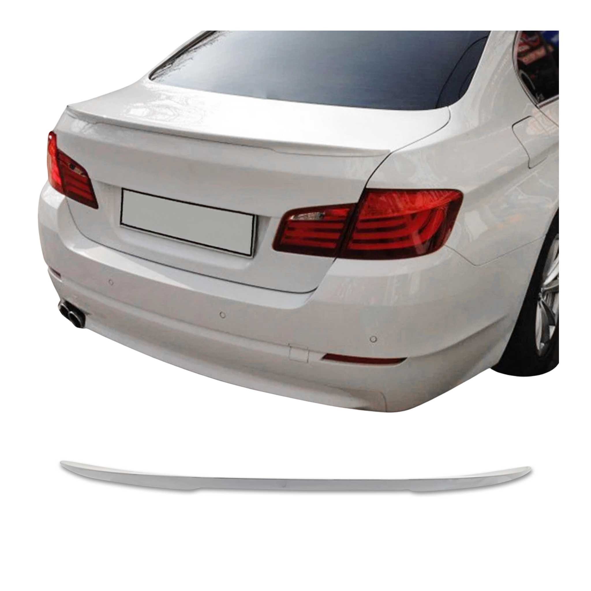 OMAC Heckstoßstange 2010-2016 BMW 5er F10 Limo Heckspoiler Dachspoiler ABS Lackierbar, 1-St., Aerodynamik, Leichtbau,Rostbeständig UV- & witterungsbeständig