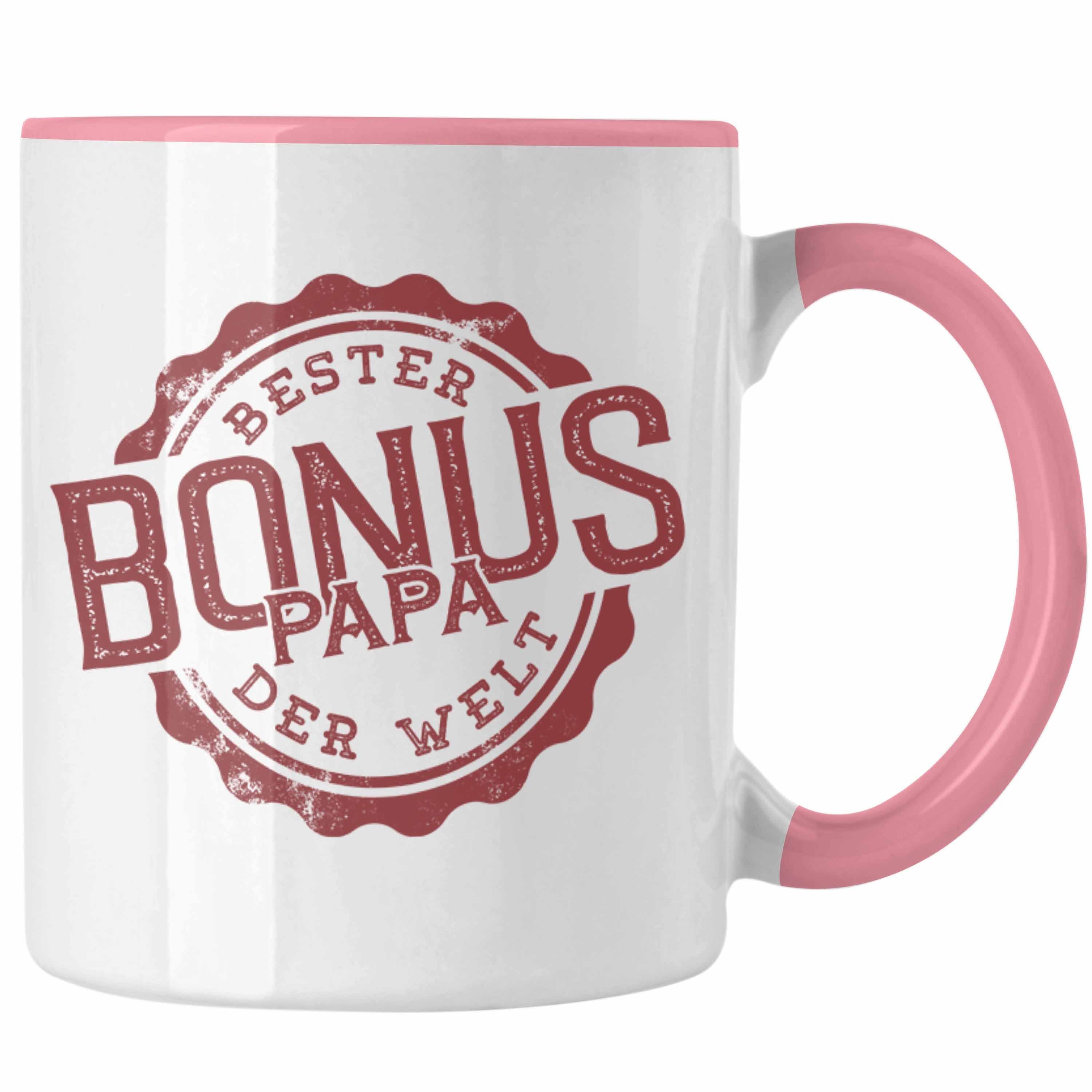 Papa Ges Bester Tasse für Der Bonus Welt Geschenkidee Trendation Rosa Spüche Stiefpapa Tasse