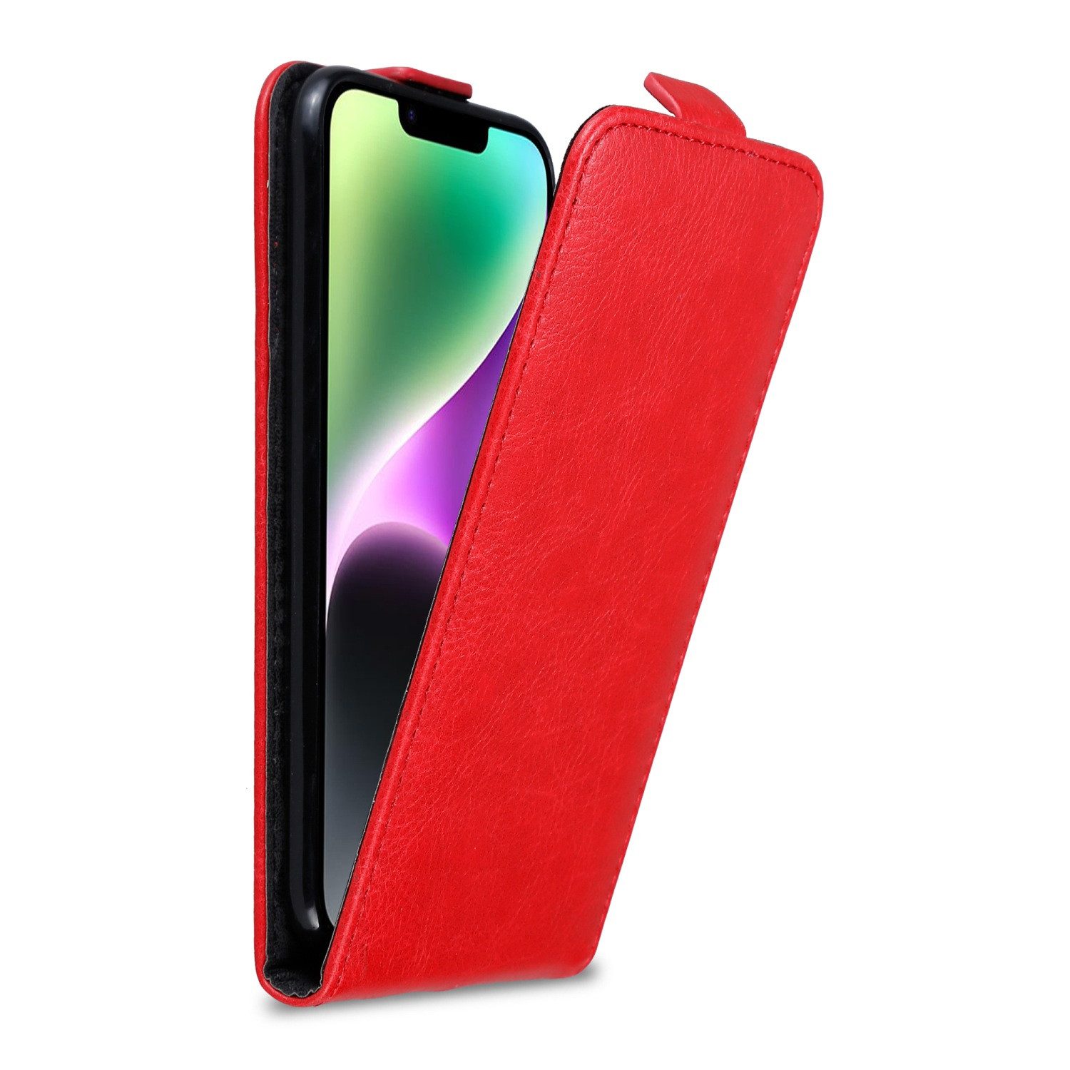 Cadorabo Handyhülle für iPhone 14 Hülle Apple iPhone 14, Handy Schutzhülle, Klappbare Hülle, Kunstleder mit Magnetverschluss