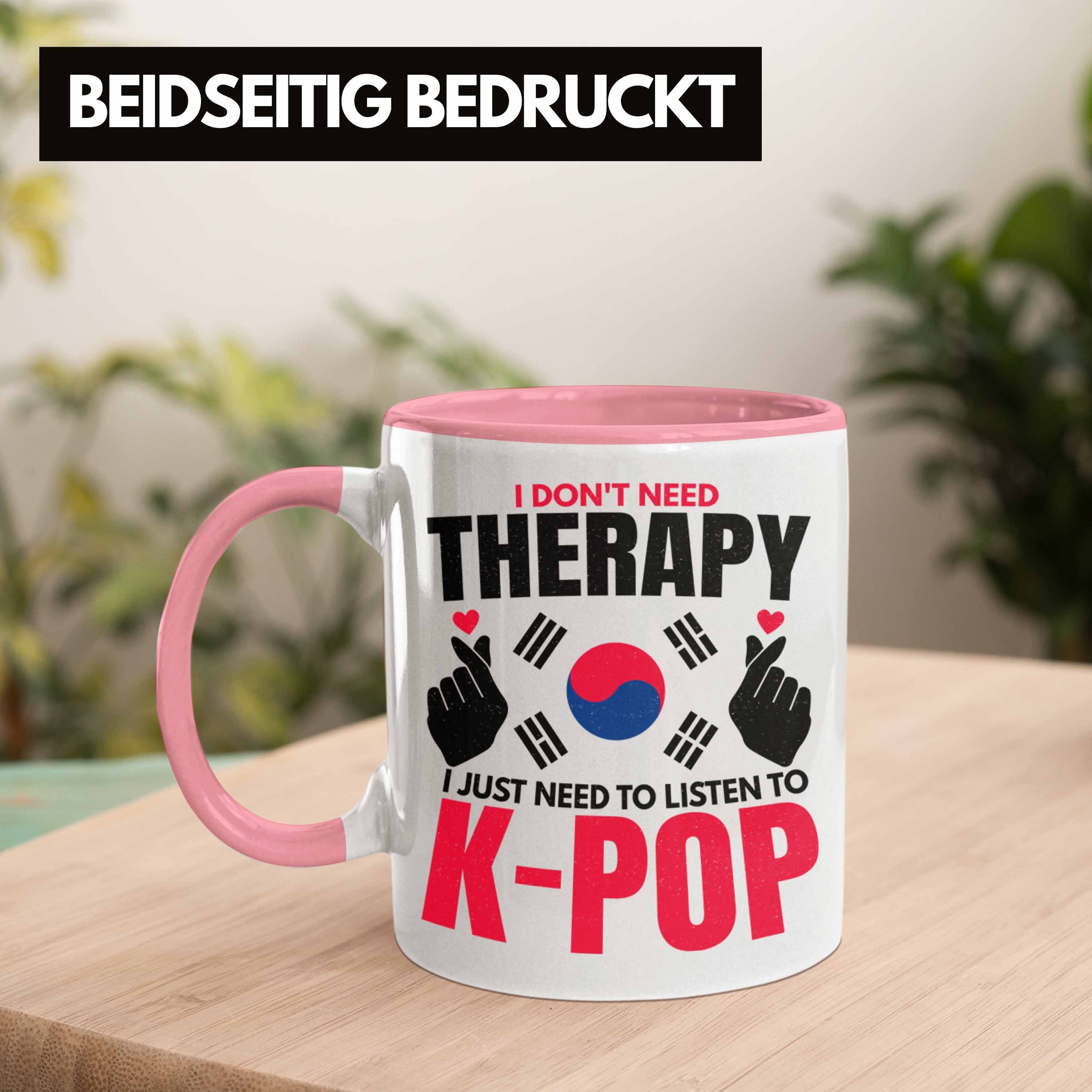 Kpop Südkorea Style Geschenk K-Pop Trendation Tasse Rosa Geschenkidee Spruch Koreal Tasse - Trendation