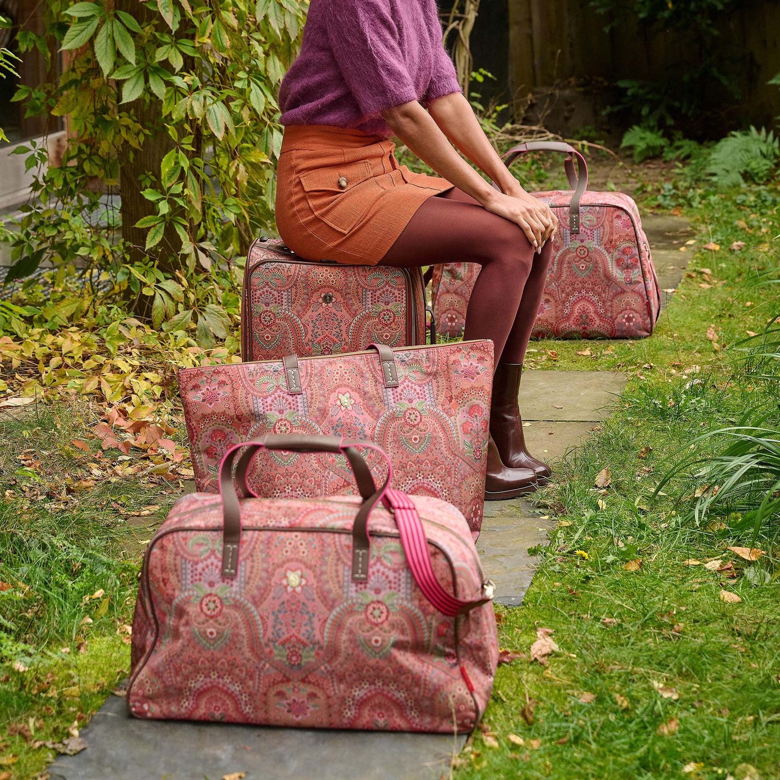 PiP Studio Tragetasche Tilda Tote Bag Large Jabali, mit Metallpatch auf der Vorderseite