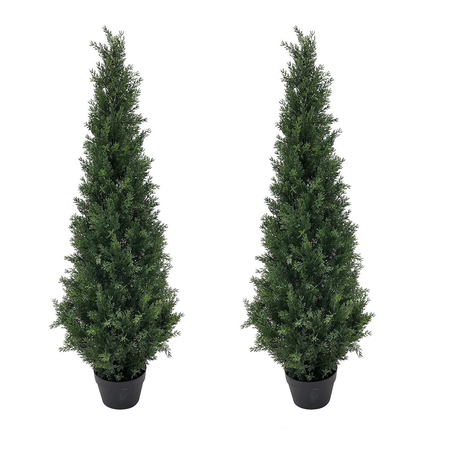 Kunstbonsai Künstliche Zedernbäume, Kieferngruppen (2 Stück), günstig online kaufen