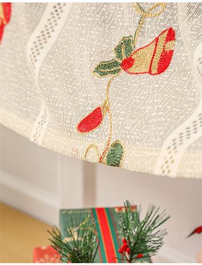 Bändchenrollo Vorhänge Weihnachten Vorhang Glocke Spitze Wohnzimmer Kaffee Vorhang, AFAZ New Trading UG