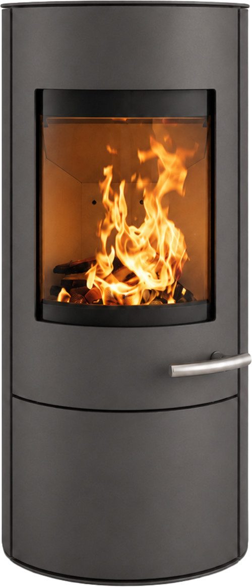 Haas + Sohn Kaminofen SOLIDO MOONLIGHT, Exklusiv, Lieferung bis ins Wohnzimmer, 6,4 kW, Zeitbrand, NEU in der Farbe Moonlight grau