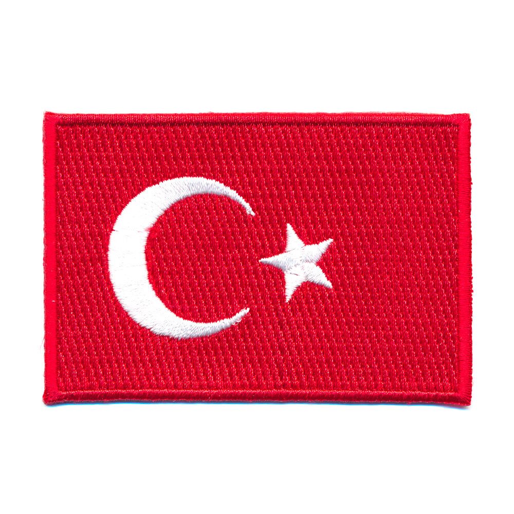 hegibaer Aufnäher 150 x 90 mm Türkei Flagge Aufnäher Aufbügler 0633 XL, (1-tlg), gute Qualität