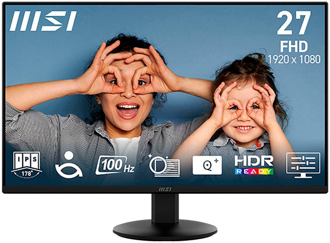 MSI PRO MP272L LCD-Monitor (68,6 cm/27 ", 1920 x 1080 px, Full HD, 1 ms Reaktionszeit, 100 Hz, IPS)
