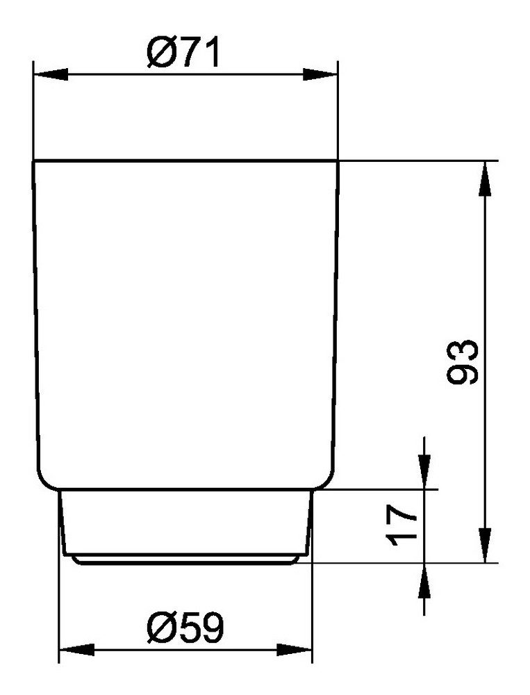 Keuco Zahnputzbecher Plan, Acrylglas-Mundbecher für Glashalter günstig online kaufen