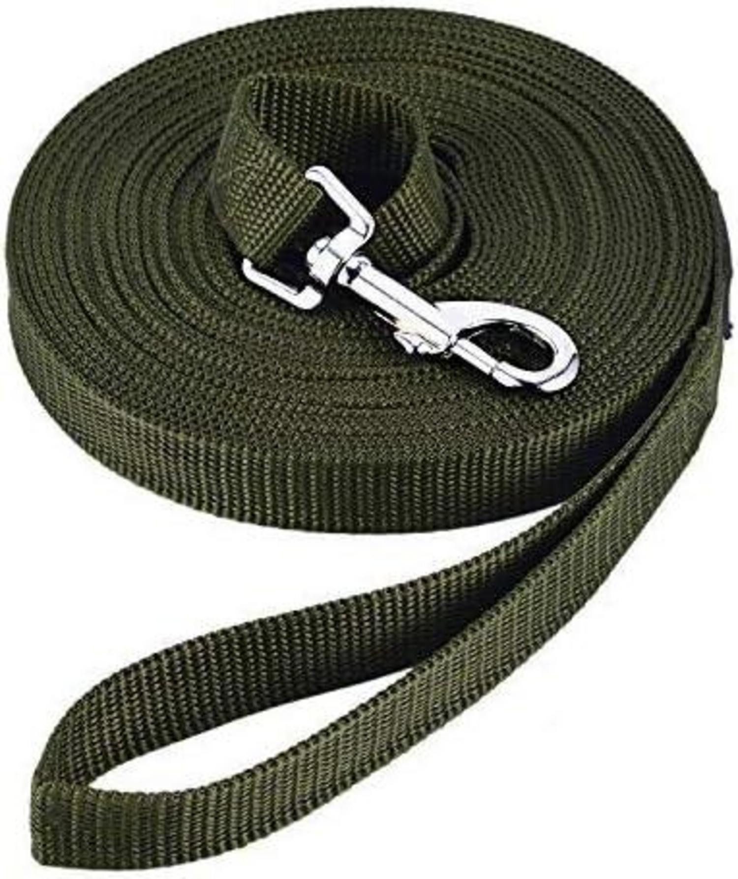 Hunde-Halsband Schleppleine Hund Nylon 20m Trainingsleine D-Karabiner Griffpolster