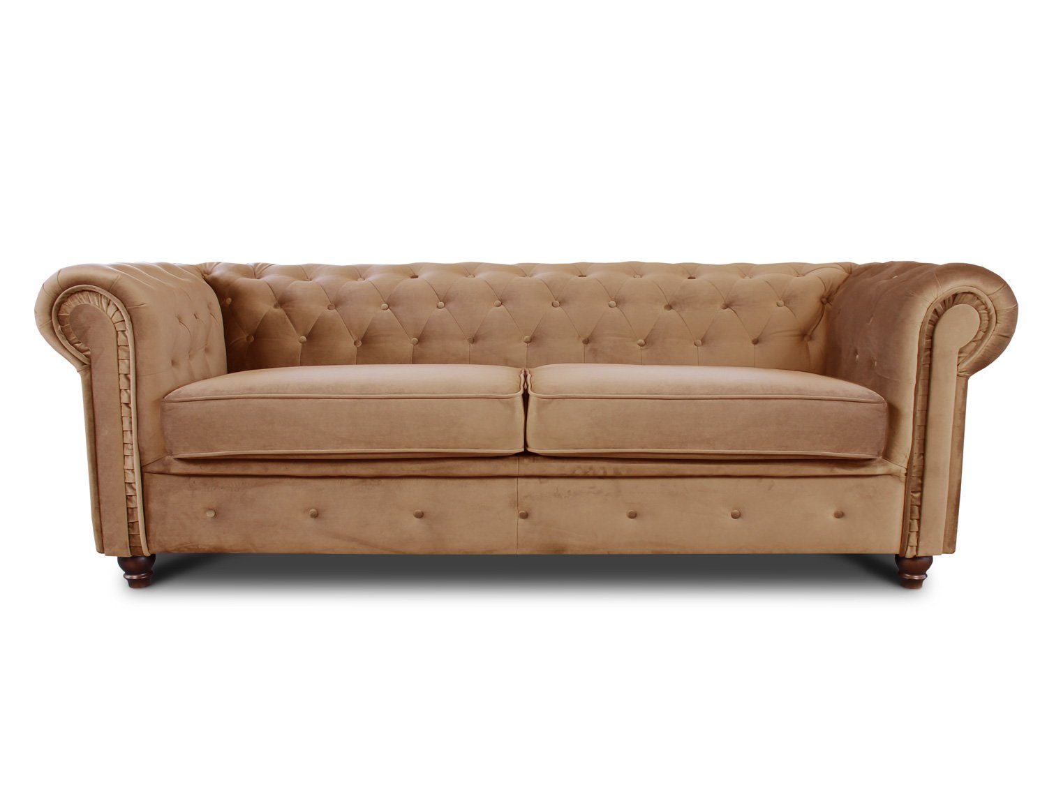 Sofnet Sofa Asti 3, Chesterfield Sofa 3-er, Sofagarnitur, Glamour Couch günstig online kaufen